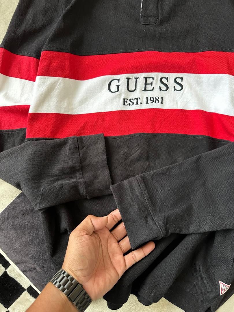 Designer × Guess GUESS RUGBY SHIRT Size US L / EU 52-54 / 3 - 4 Thumbnail