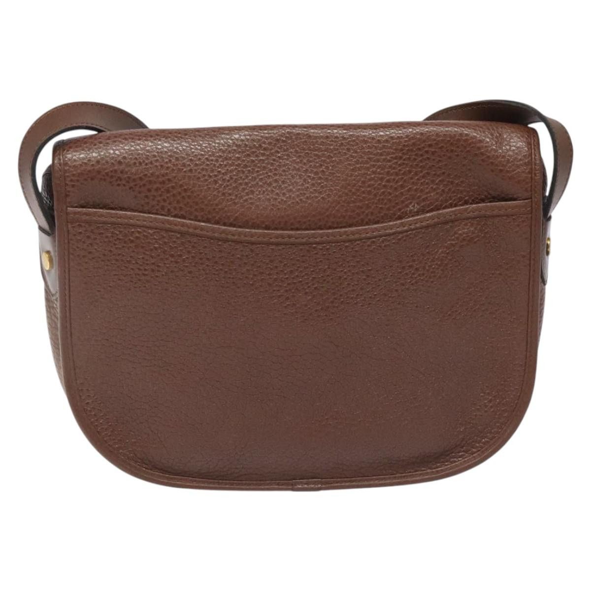 Dior DIOR Shoulder Bag Leather Brown Gold Size ONE SIZE - 3 Thumbnail