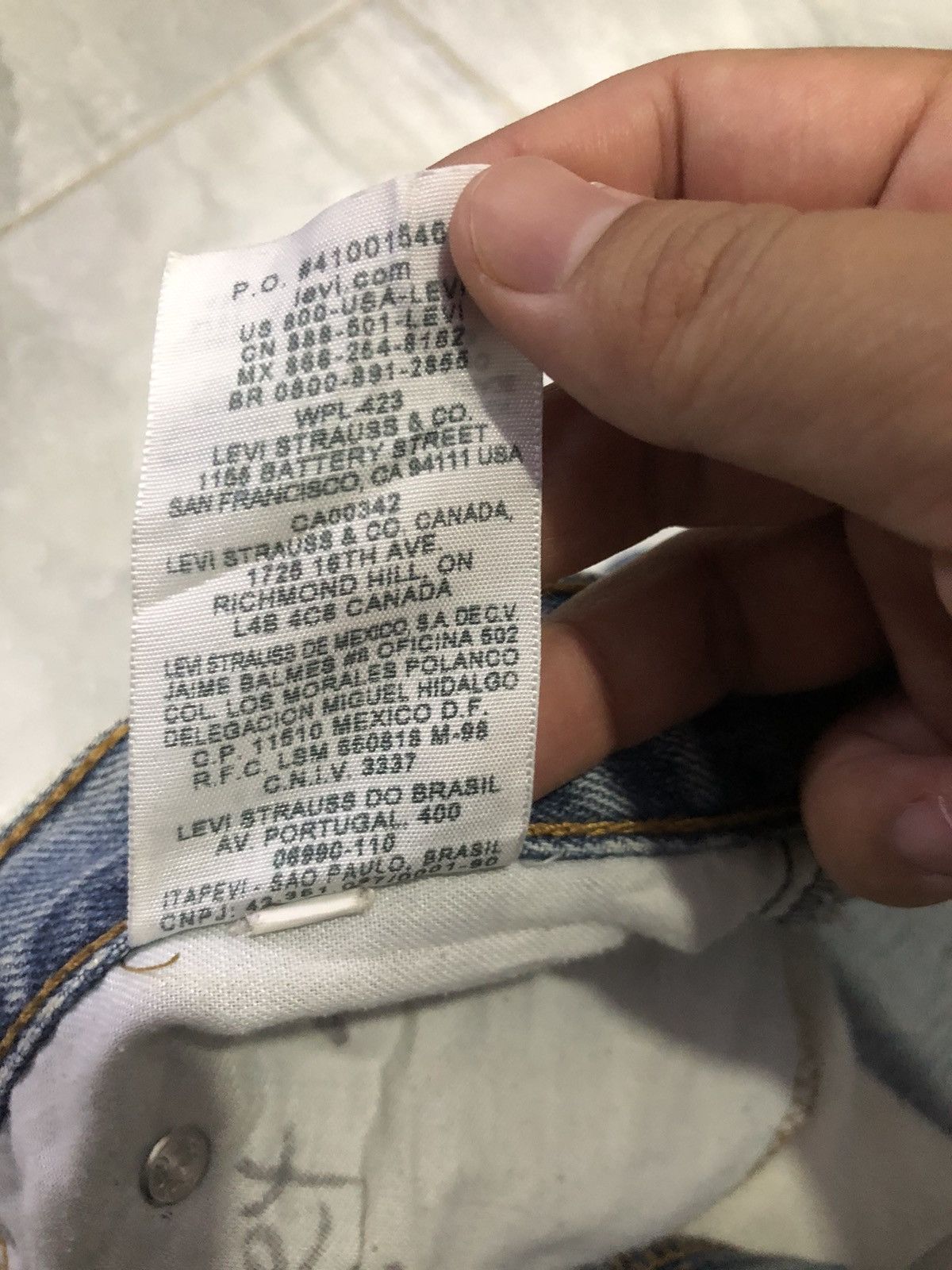 Levi's Vtg. Levi’s 550 Distressed Custom Ripped Jeans - One of One Size US 31 - 9 Thumbnail