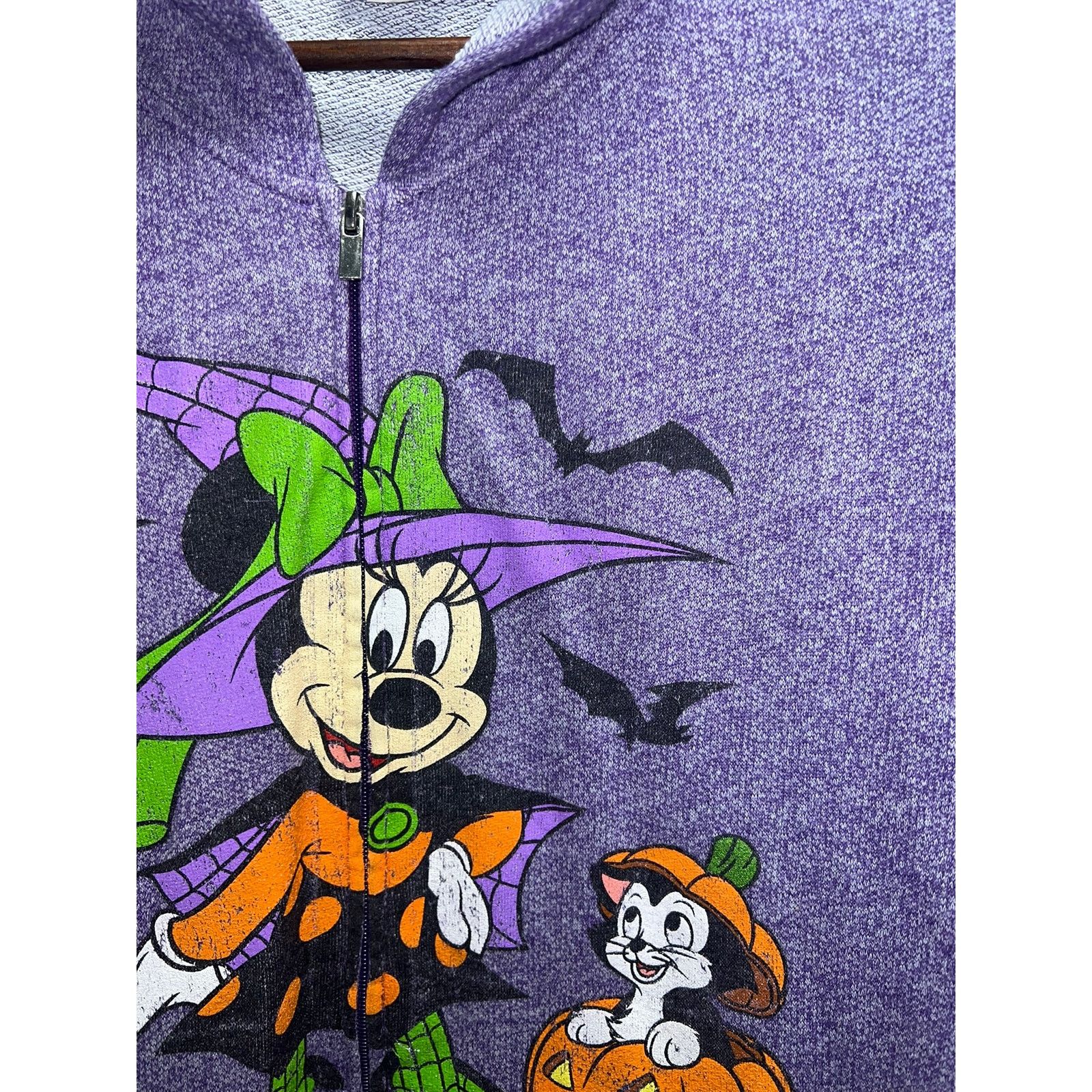 Vintage Womens Disney Parks Halloween Hoodie Zip Up Walt World Large Size L / US 10 / IT 46 - 3 Thumbnail