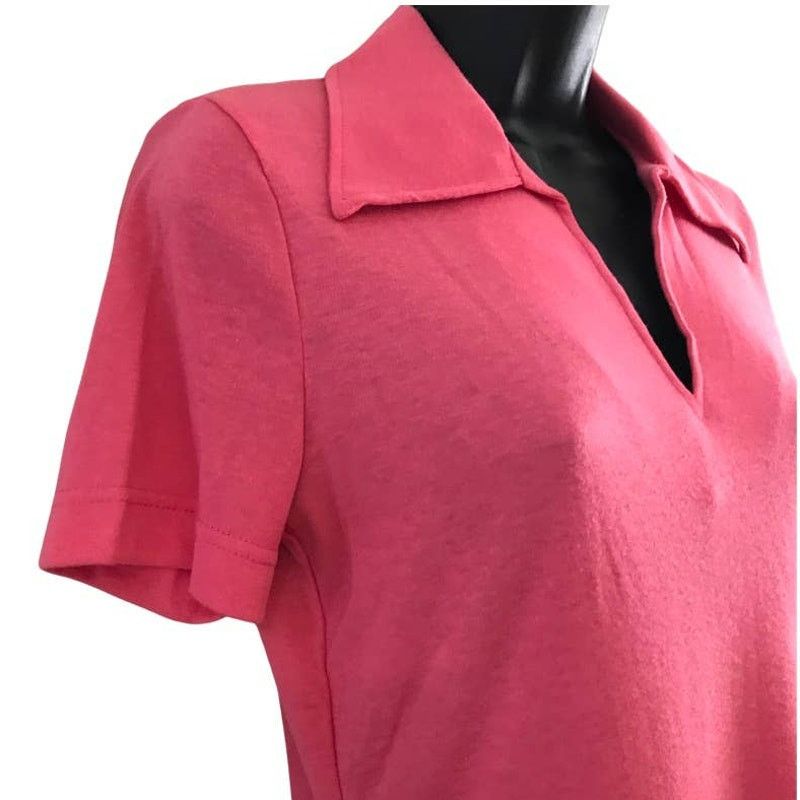 Vintage Vintage 70s Medium Short Sleeve Hot Pink Polo Size M / US 6-8 / IT 42-44 - 4 Thumbnail