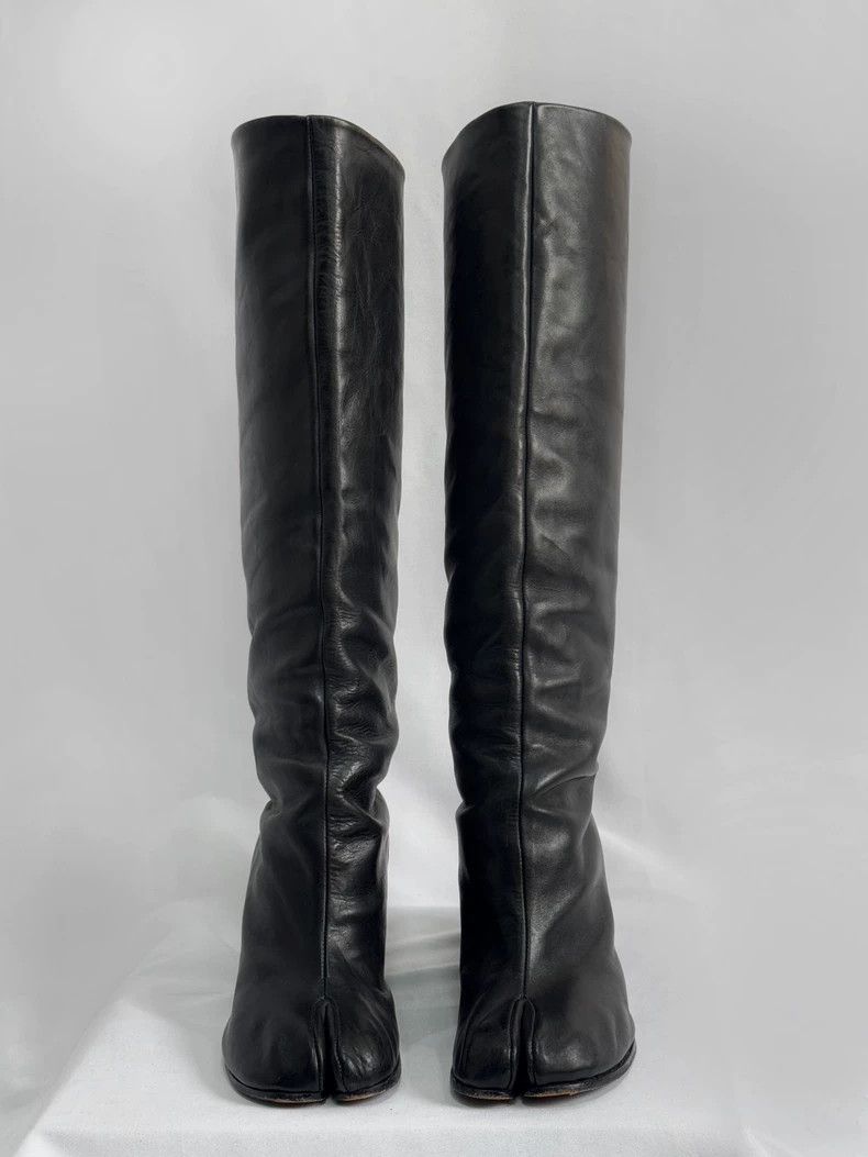 Maison Margiela maison margiela 01 FW I issue Margiela tabi black boots Size US 5.5 / EU 38 - 2 Thumbnail