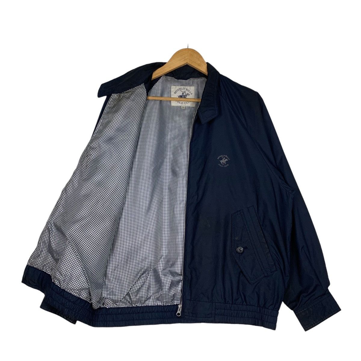 Japanese Brand POLO CLUB Blue Casual Bomber Jacket #1027-C46 Size US L / EU 52-54 / 3 - 9 Thumbnail