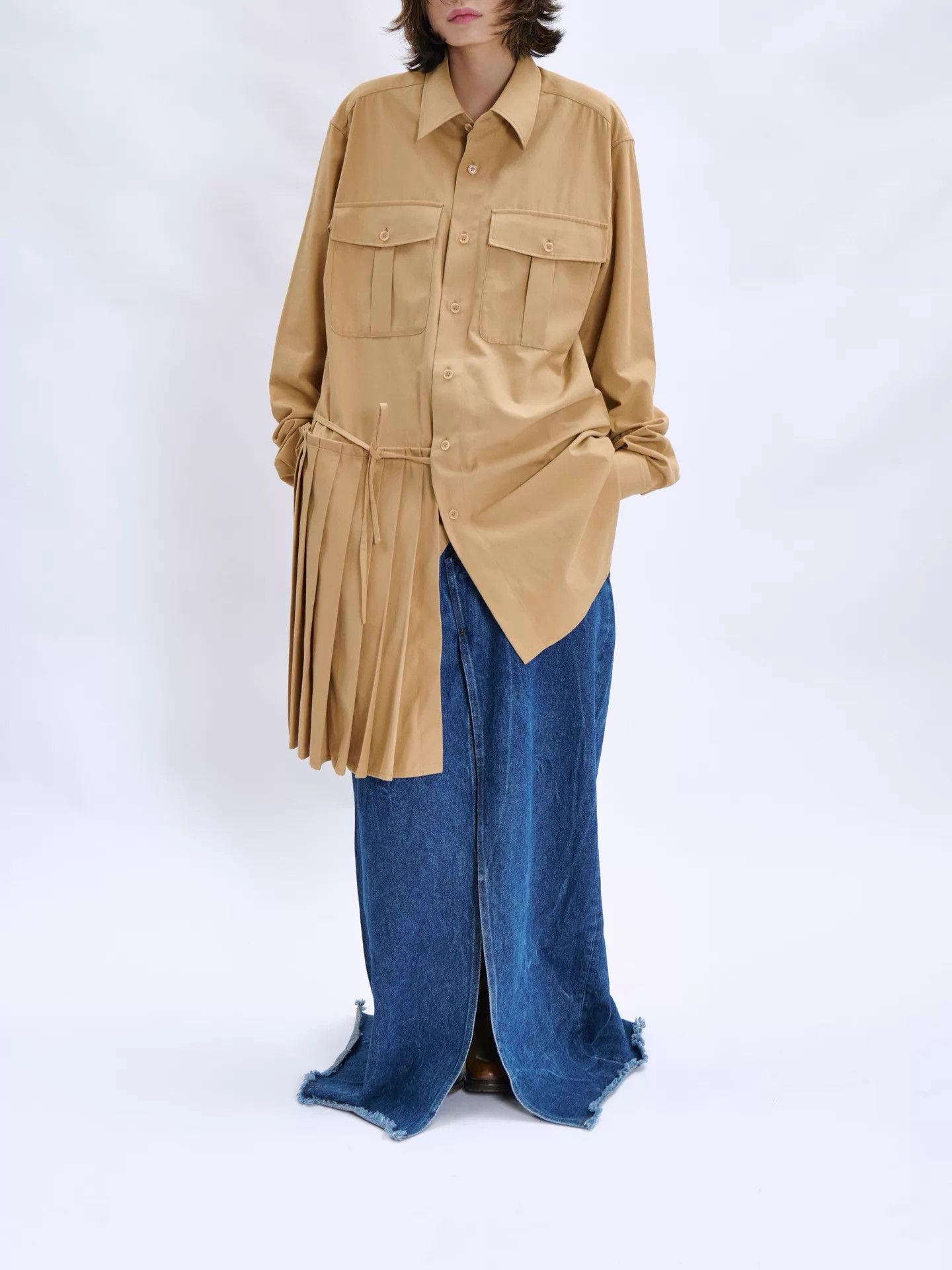 Dries Van Noten Dries van Noten Structured High-Waist Jeans Skirt Women's Size 30" / US 8 / IT 44 - 1 Thumbnail