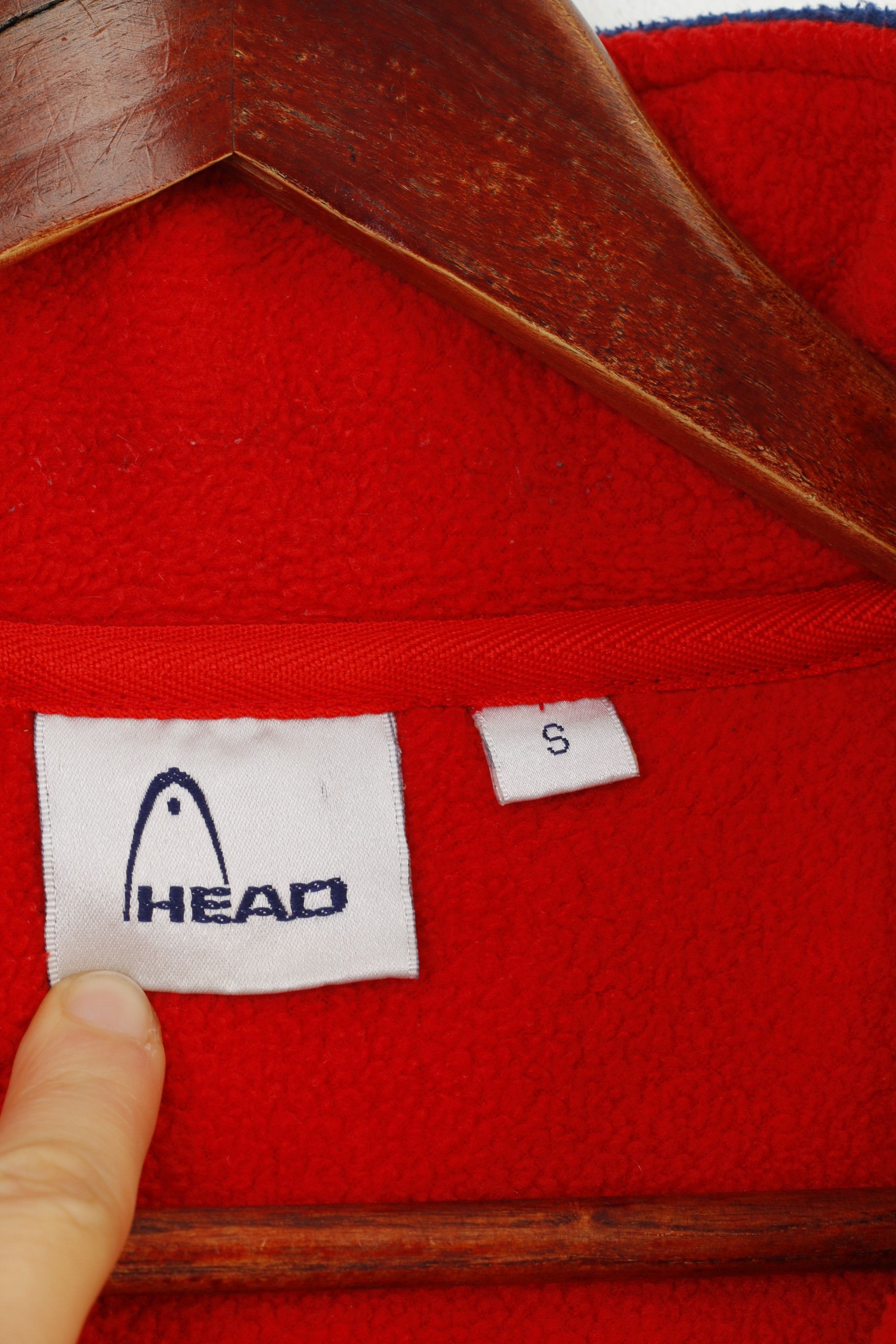 Vintage Head Men S Fleece Zip Neck Navy Vintage 0902 Size US S / EU 44-46 / 1 - 4 Thumbnail