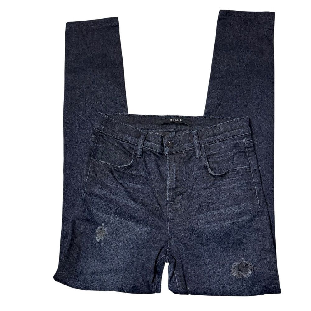 J Brand J Brand Maria High Rise Skinny Jeans In Destructed Sanctity Size 25" / US 0 / IT 36 - 3 Thumbnail