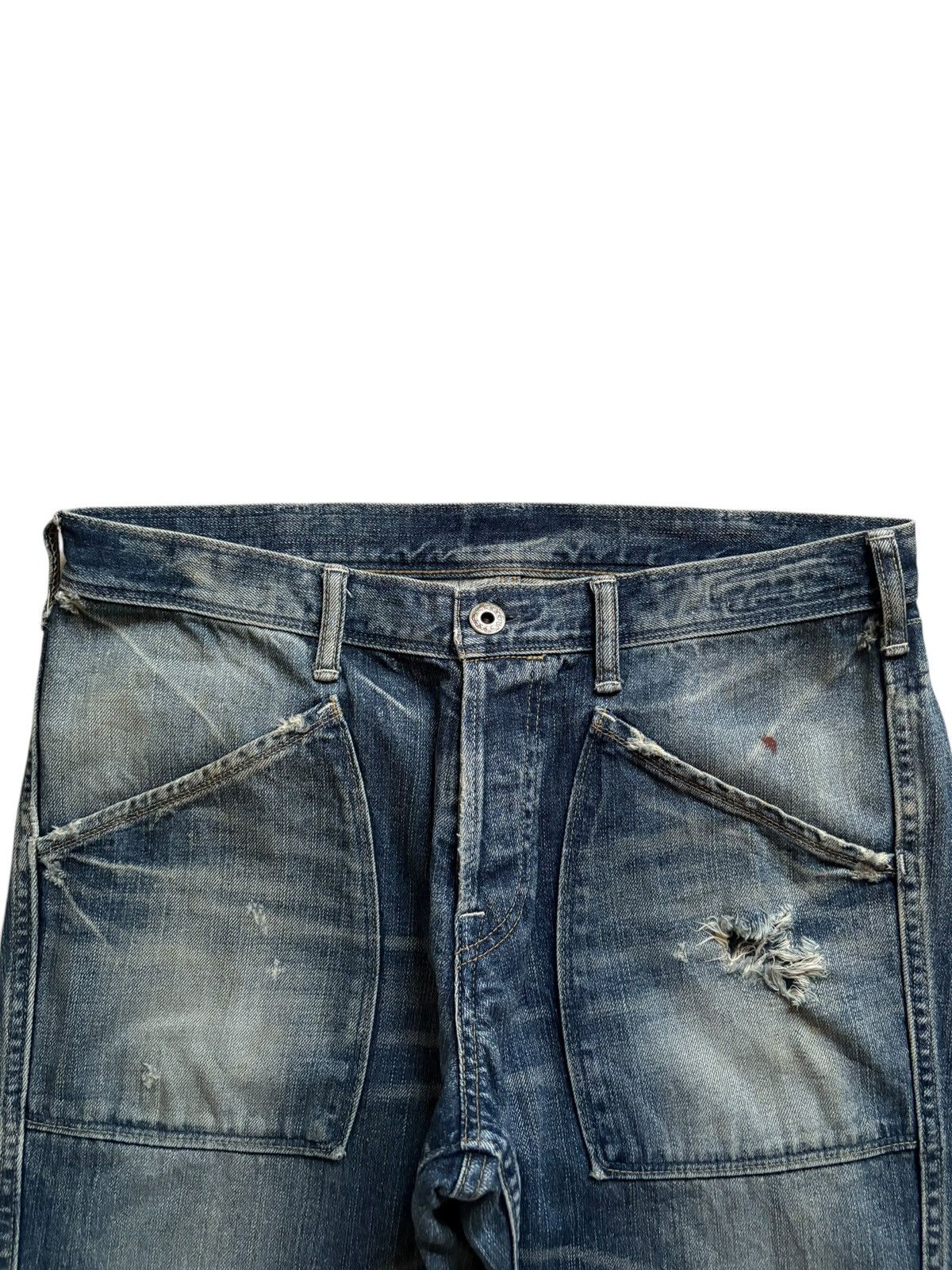 Japanese Brand × Spellbound Vintage Japanese Spellbound Mud Wash Distressed Baggy Jeans Size US 34 / EU 50 - 5 Thumbnail