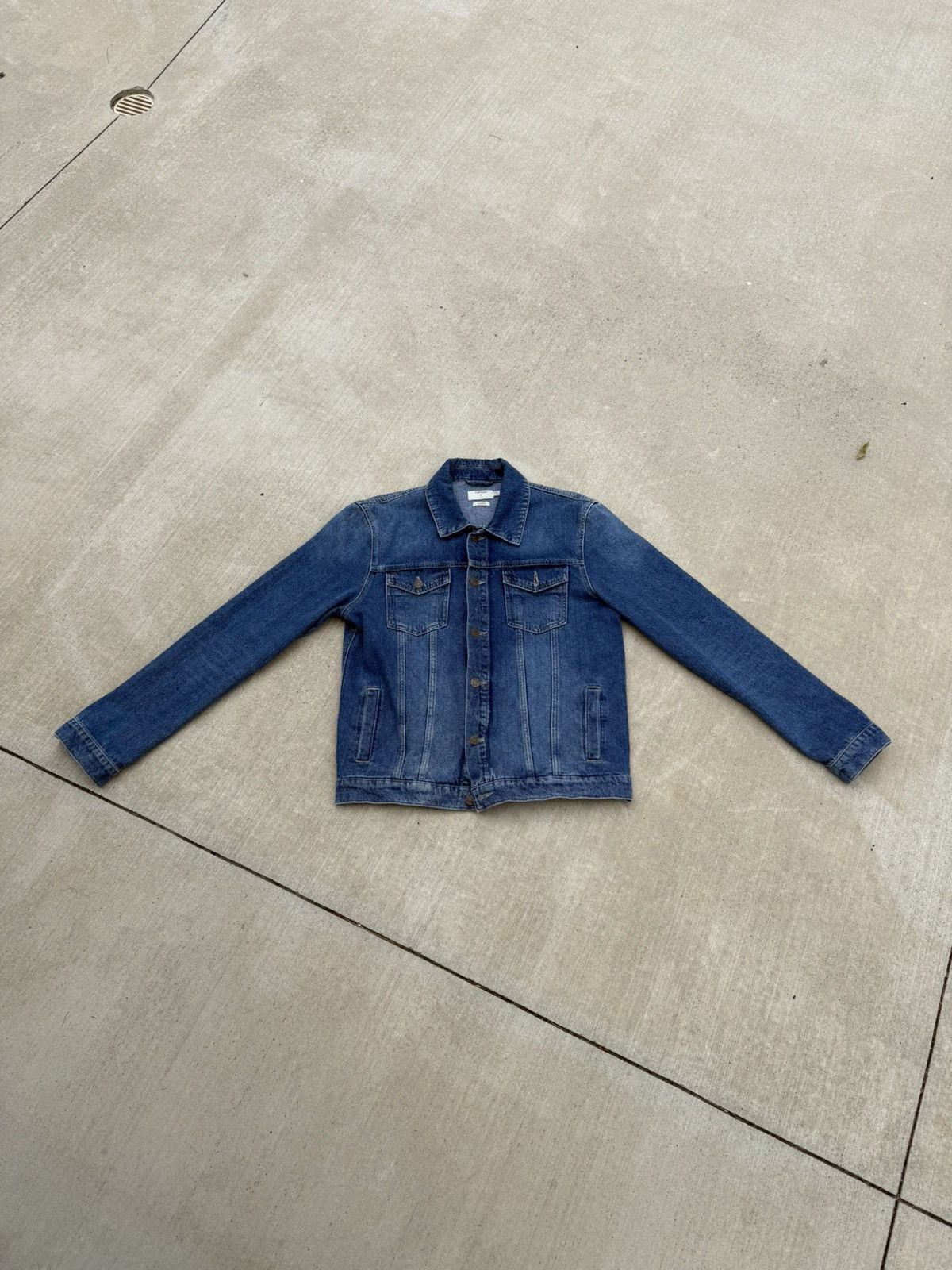 Topman Denim Medium Wash Jacket Size US L / EU 52-54 / 3 - 1 Thumbnail
