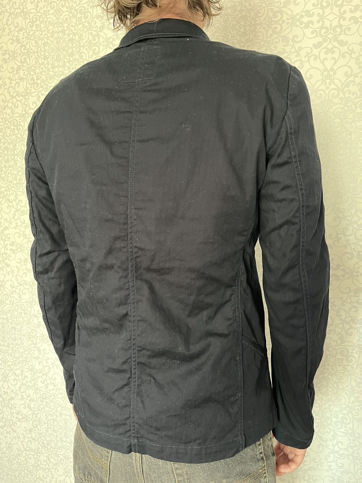 Marithe + Francois Girbaud Le Casual De Marithe Francois Girbaud HBT Men Navy Blazer Size US XL / EU 56 / 4 - 7 Thumbnail