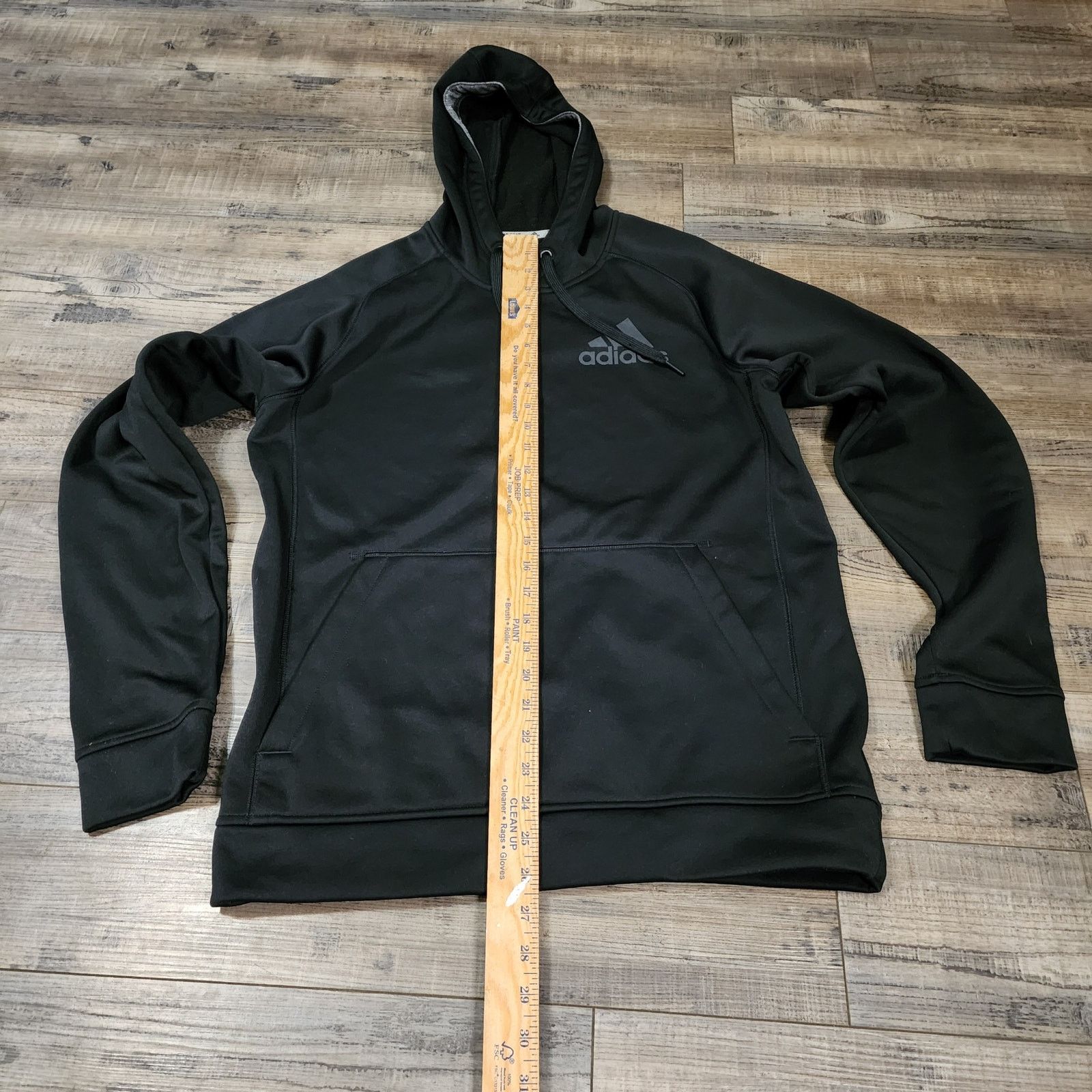 Adidas Adidas Black Hoodie Size Medium Mens Gray Logo 2450 Size US M / EU 48-50 / 2 - 2 Thumbnail