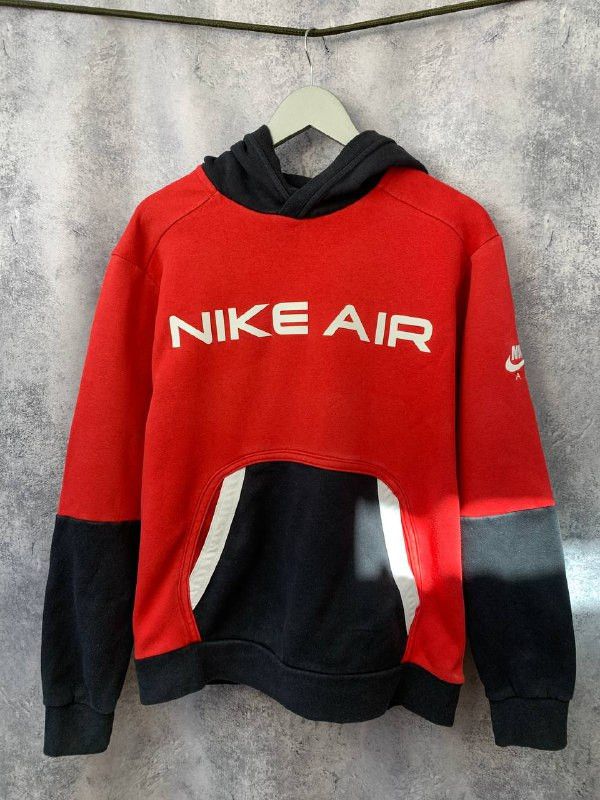 Nike Nike Nsw Air Fleece Hoodie Black/Red Size US M / EU 48-50 / 2 - 2 Thumbnail