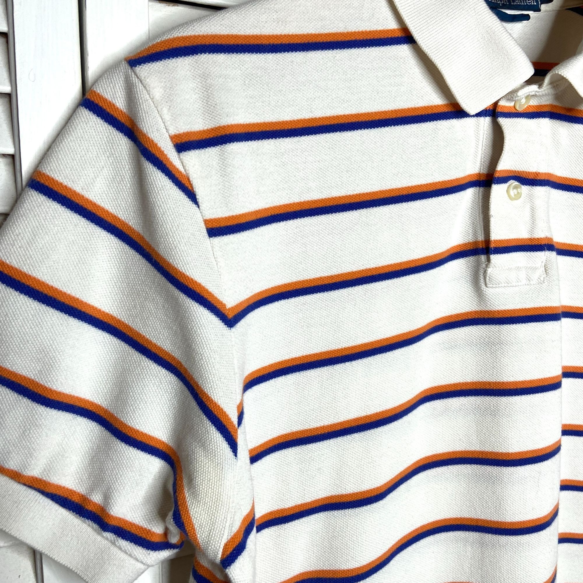 Polo Ralph Lauren Custom Fit Cotton Pony Rider Logo Striped Shirt Size US L / EU 52-54 / 3 - 2 Thumbnail