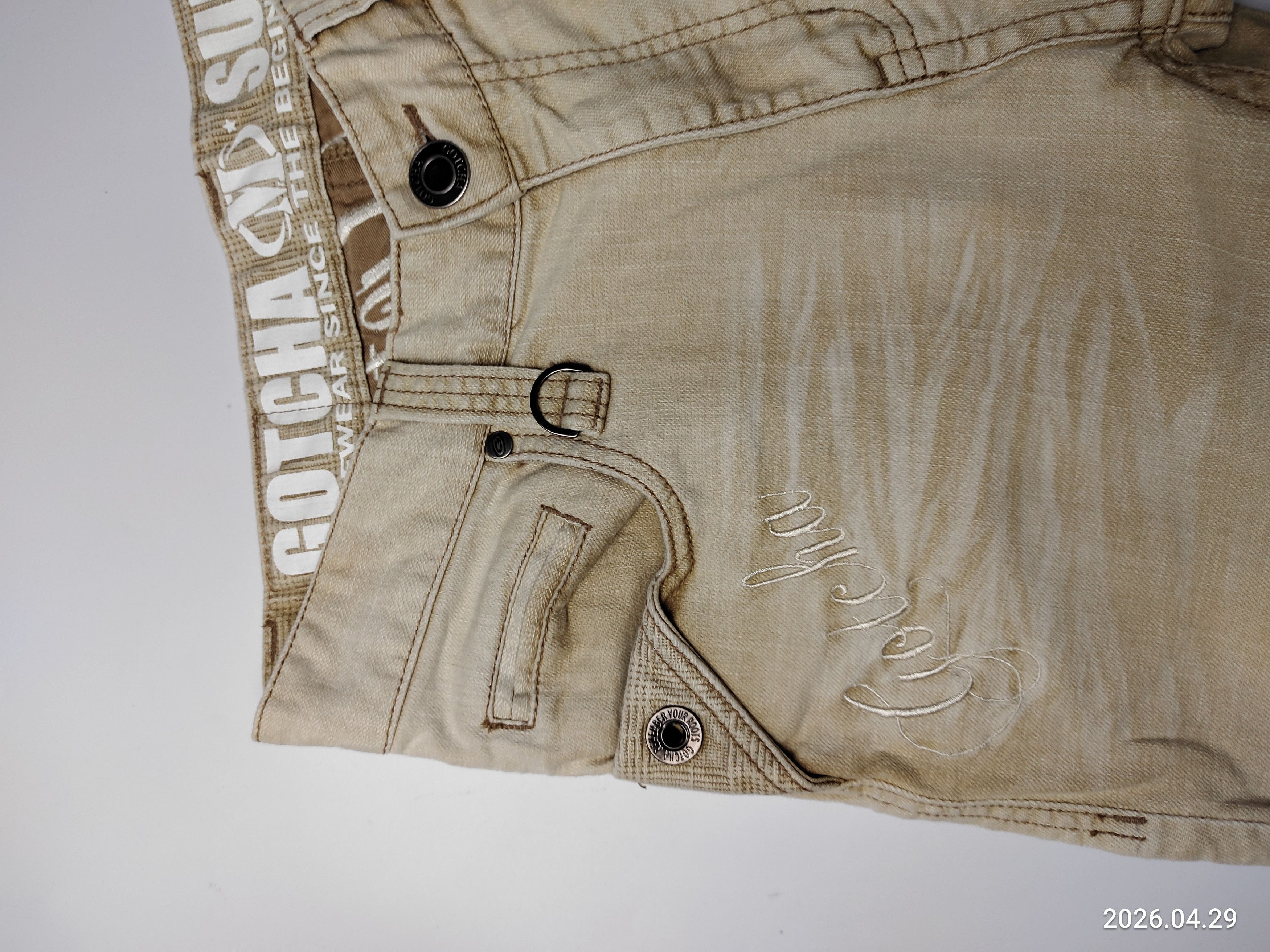 If Six Was Nine Gotcha Surf embroidered pants Size US 30 / EU 46 - 3 Thumbnail