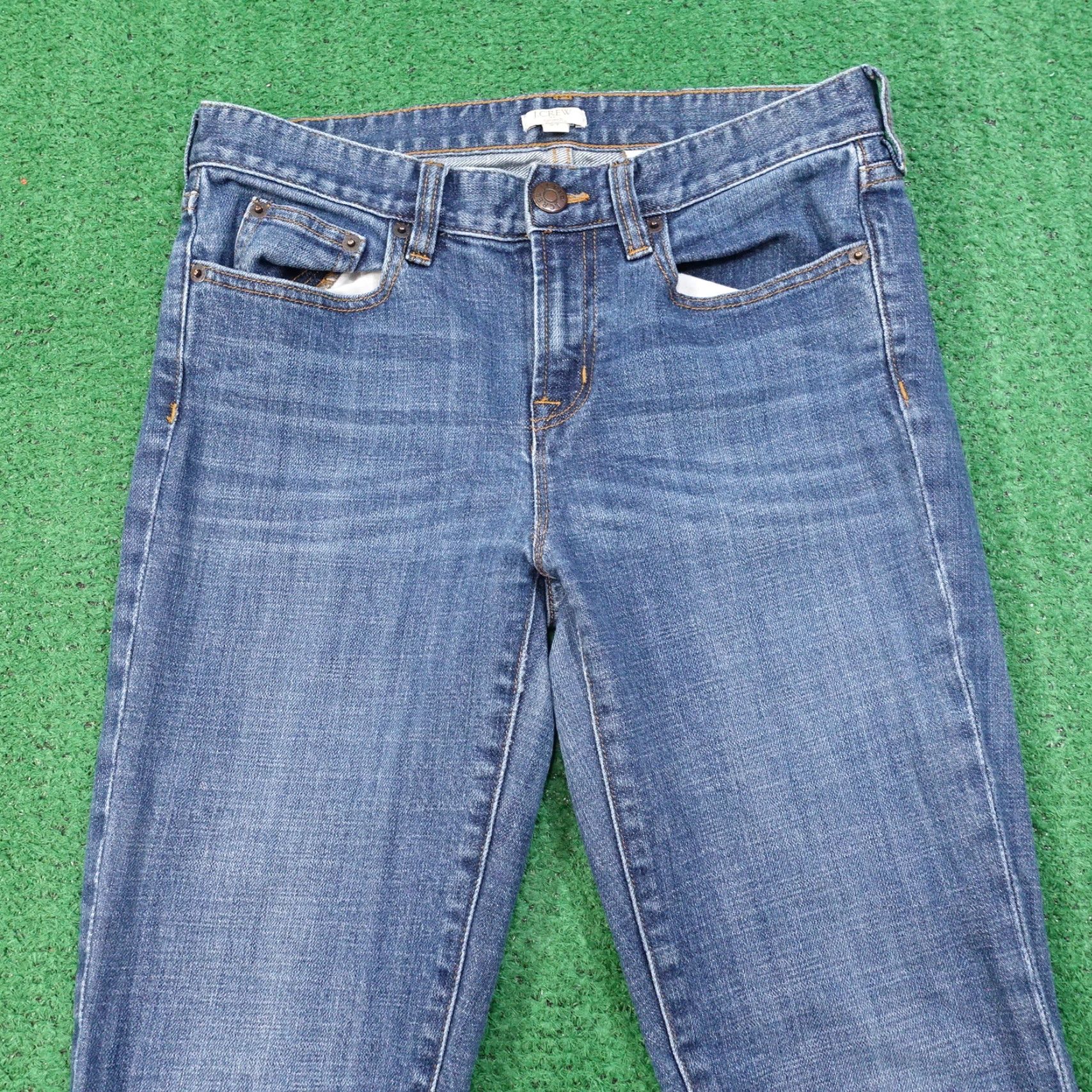 J.Crew J.CREW Jeans - Mid Rise Stretch Style 02643 - Denim Blue - Size 27 - Women - Regular Inseam 29" - Blue Denim Pants Size 27" / US 4 / IT 40 - 2 Thumbnail
