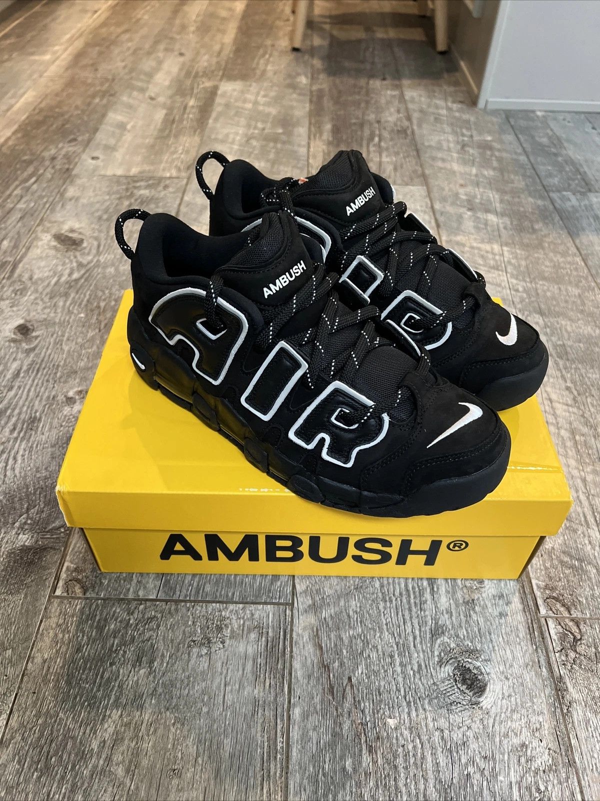 Ambush Design × Nike Nike Air More Uptempo Low AMBUSH Black Size US 10.5 / EU 43-44 - 2 Thumbnail