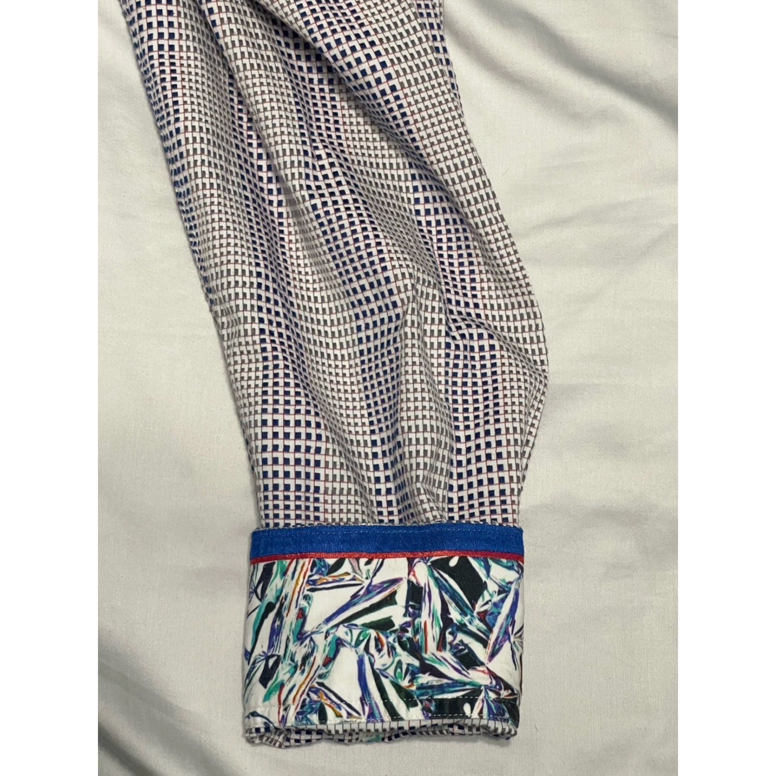 Robert Graham Robert Graham Shirt Mens Large Multicolor Geometric Long Sleeve Button-Up Casual Wedding Party/Cocktail Modern American Mens Size US L / EU 52-54 / 3 - 7 Thumbnail