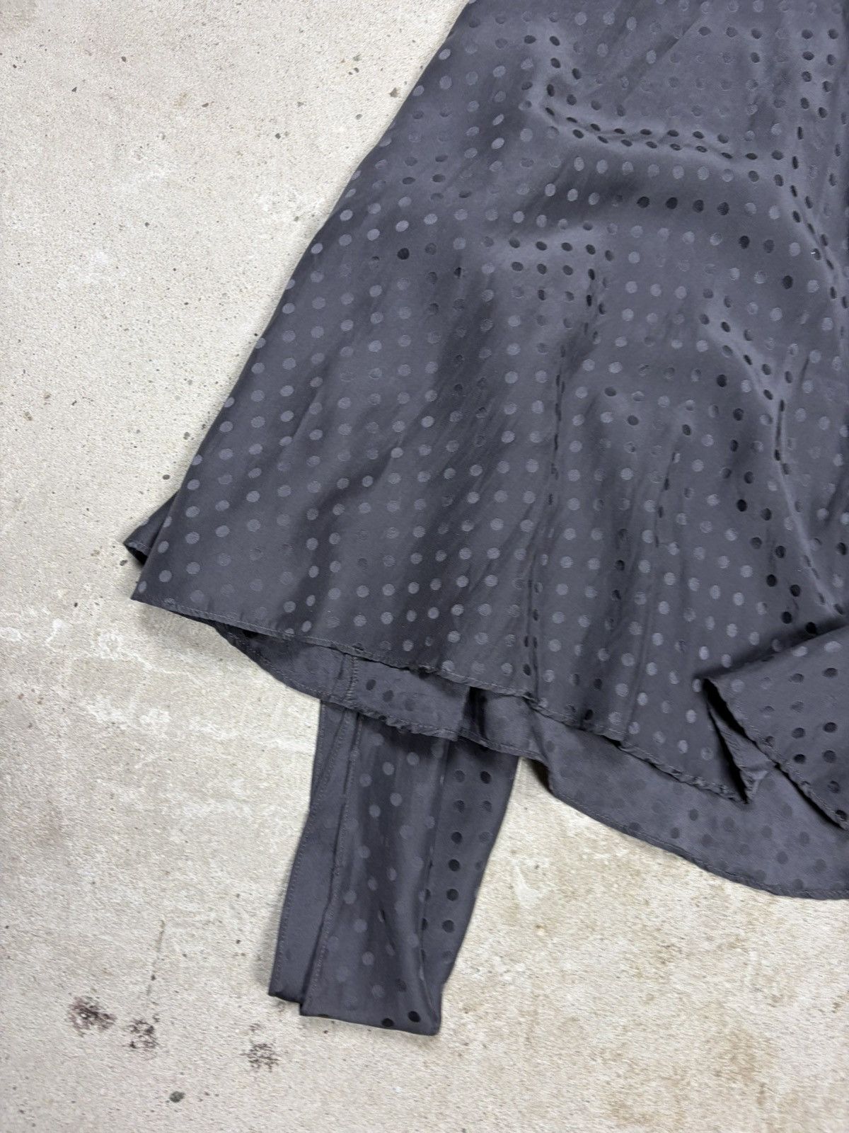 Balenciaga Balenciaga 2006 Silk Polka Dot Pleated Skirt Belted Tied Size 26" / US 2 / IT 38 - 12 Thumbnail