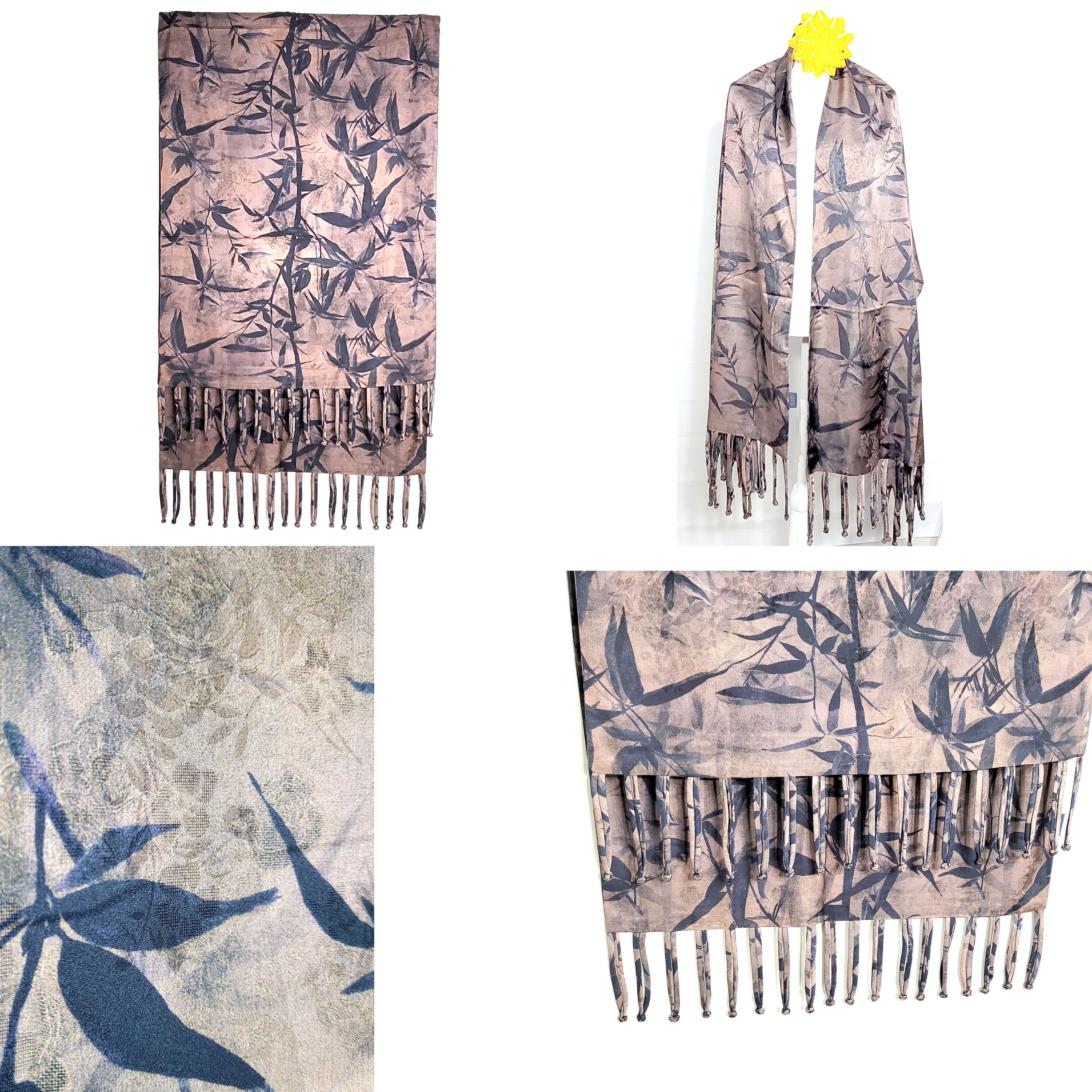 Other NWT Double-Sided Double-Layer Long Silk Scarf 27"x70" LS5951 Size ONE SIZE - 1 Thumbnail