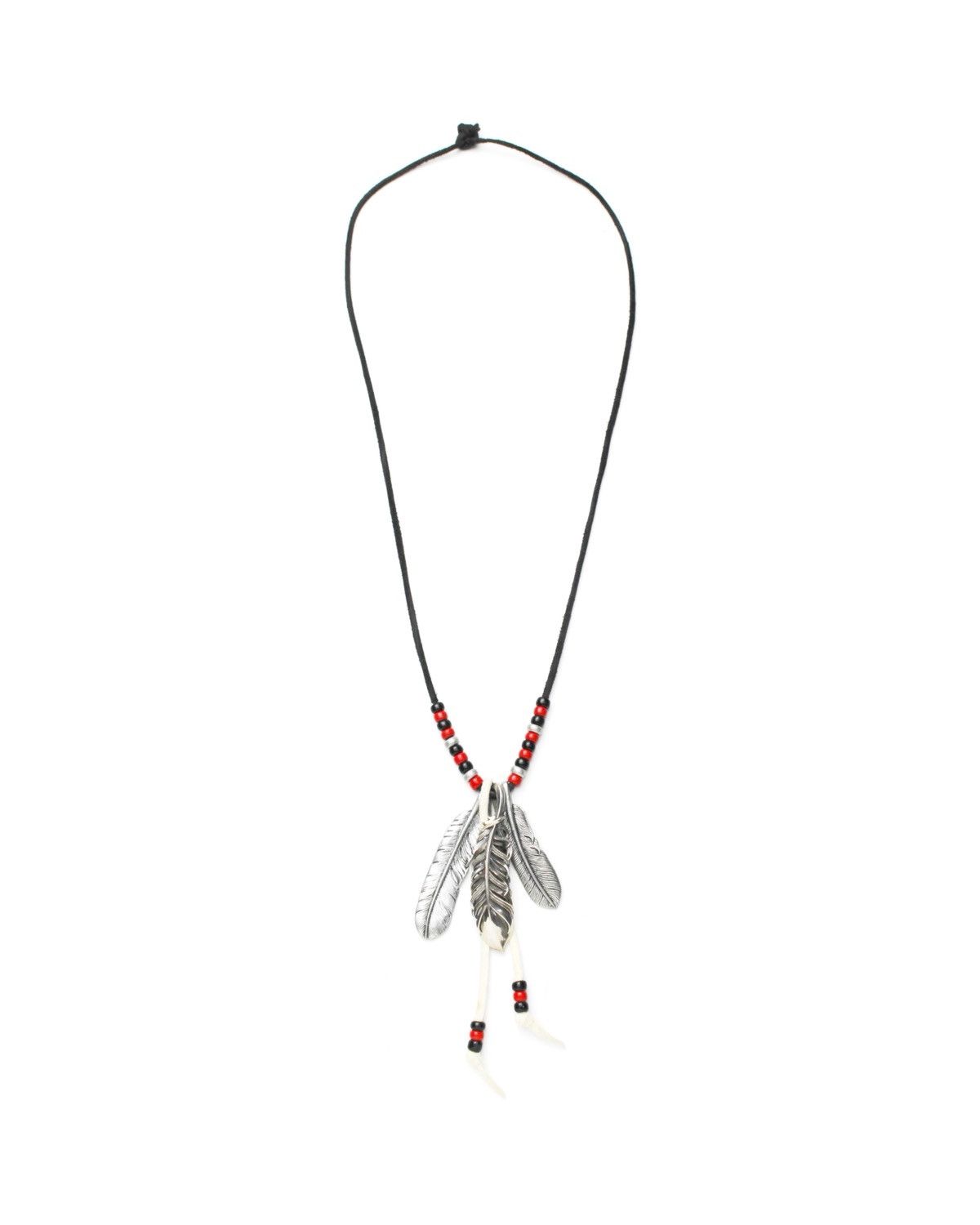 Vintage 2000S JAPANESE HANDCRAFTED NATIVE FEATHER SILVER NECKLACE Size ONE SIZE - 2 Thumbnail