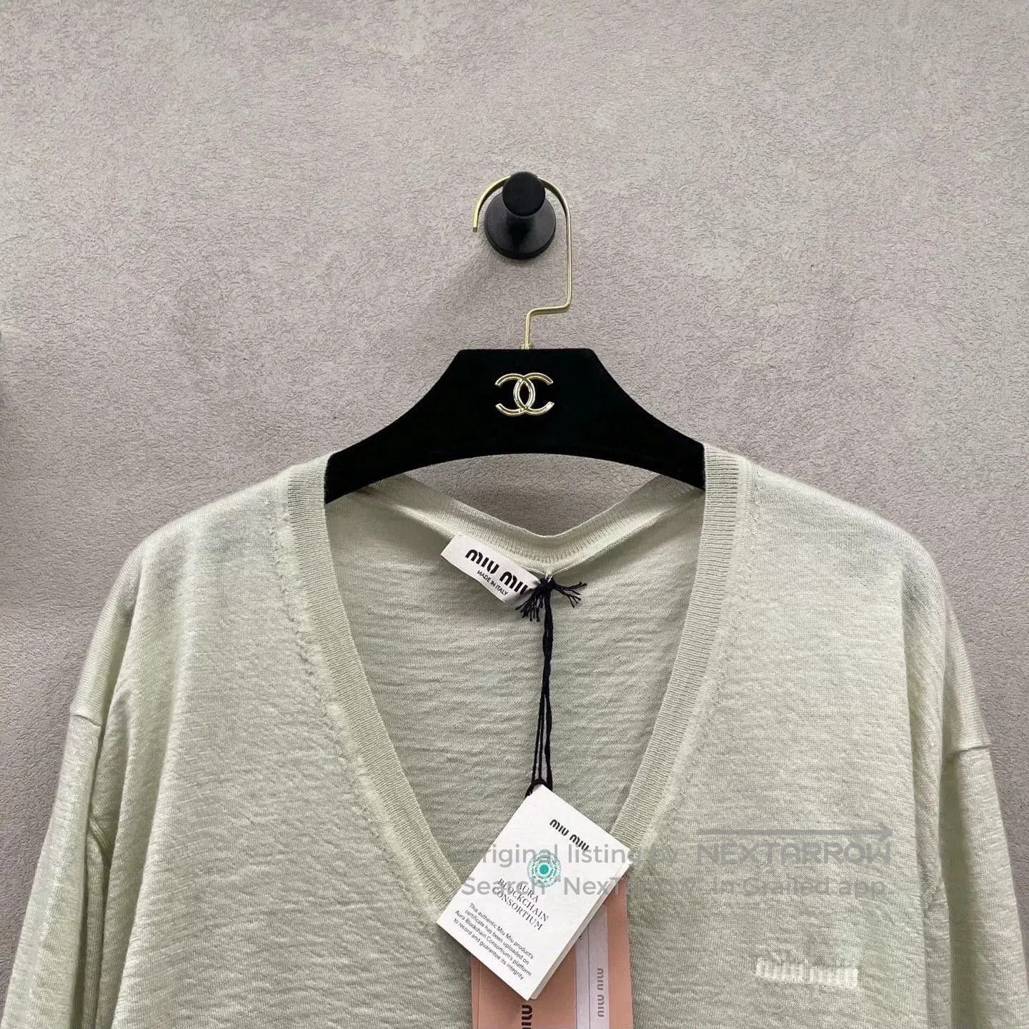 Miu Miu Miumiu Mint Green V. Size S / US 4 / IT 40 - 4 Thumbnail
