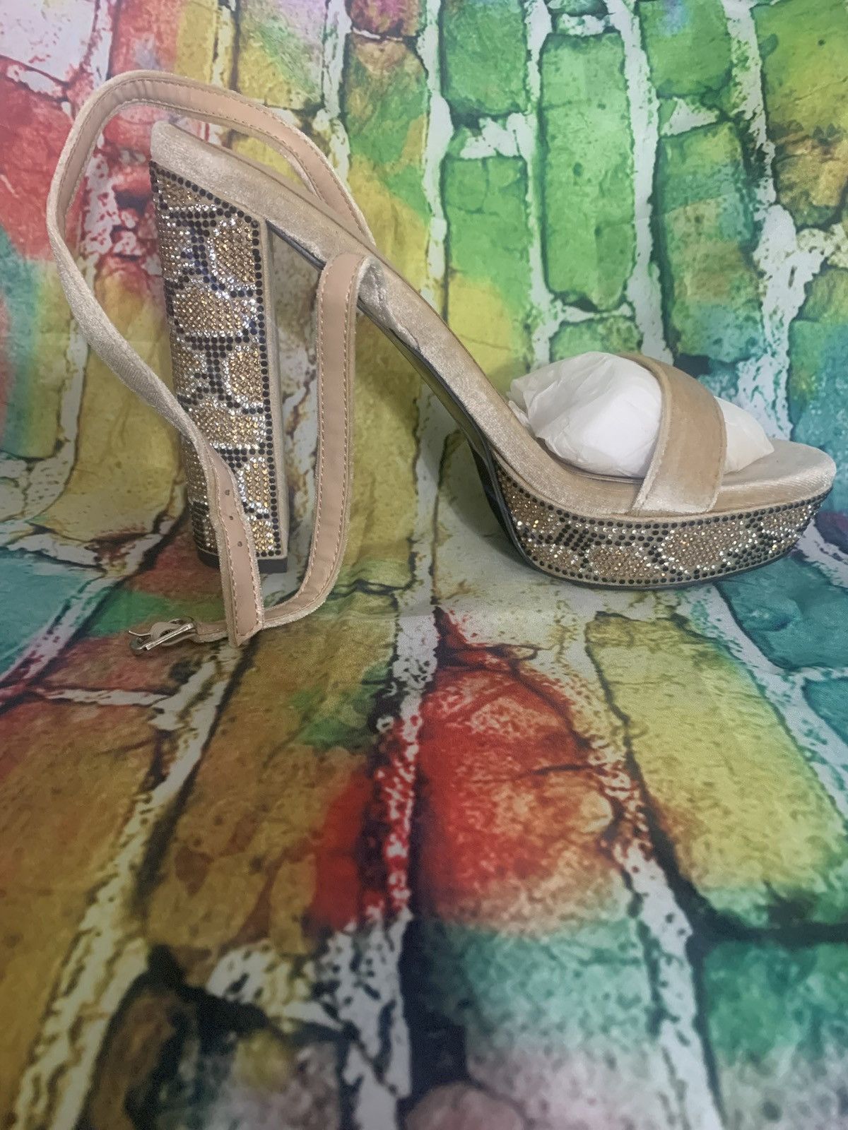 Other Rhinestone platform sandals Size US 10 / IT 40 - 3 Thumbnail
