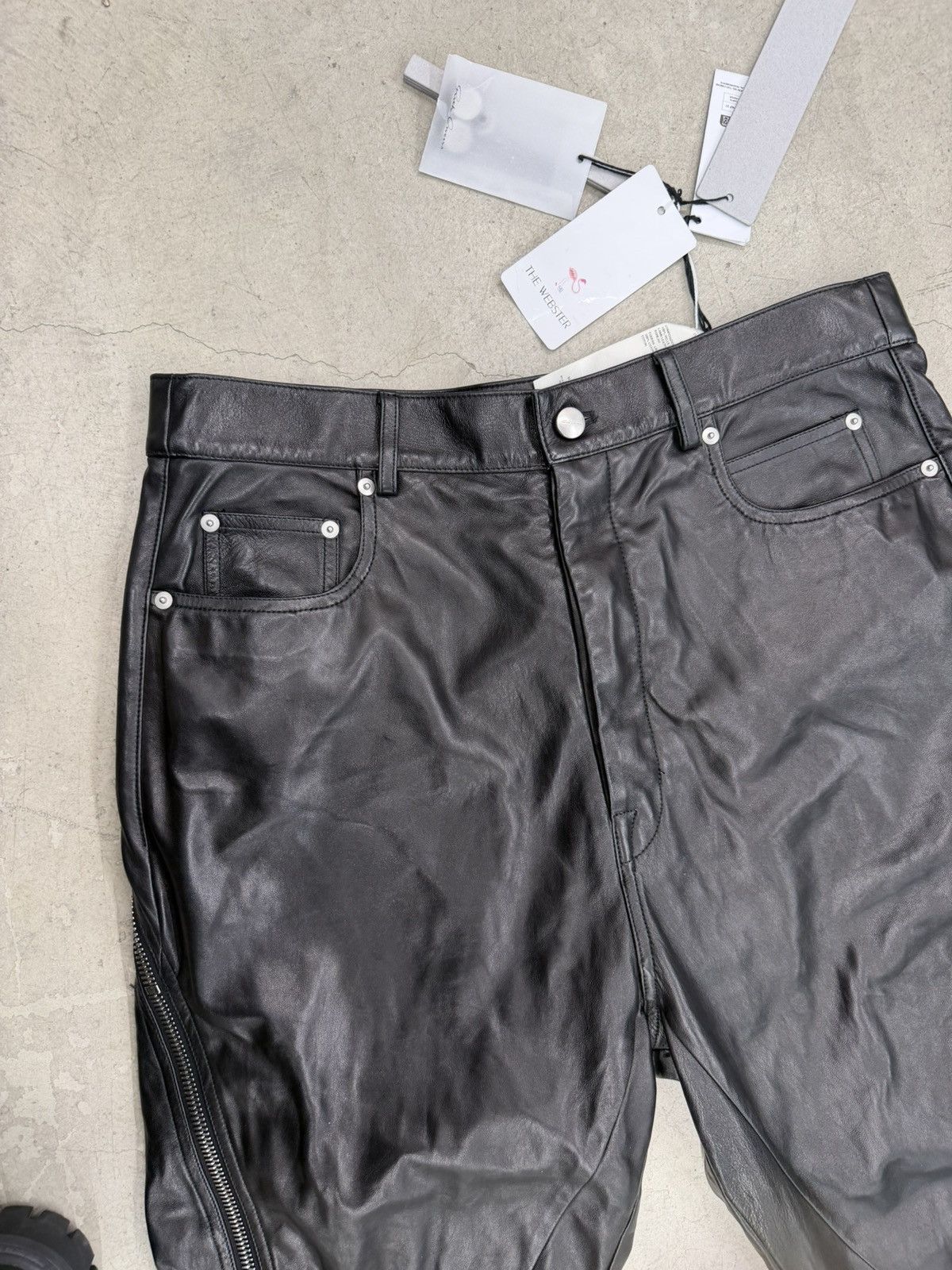 Rick Owens Rick Owens Leather Banana pants Size US 32 / EU 48 - 3 Thumbnail