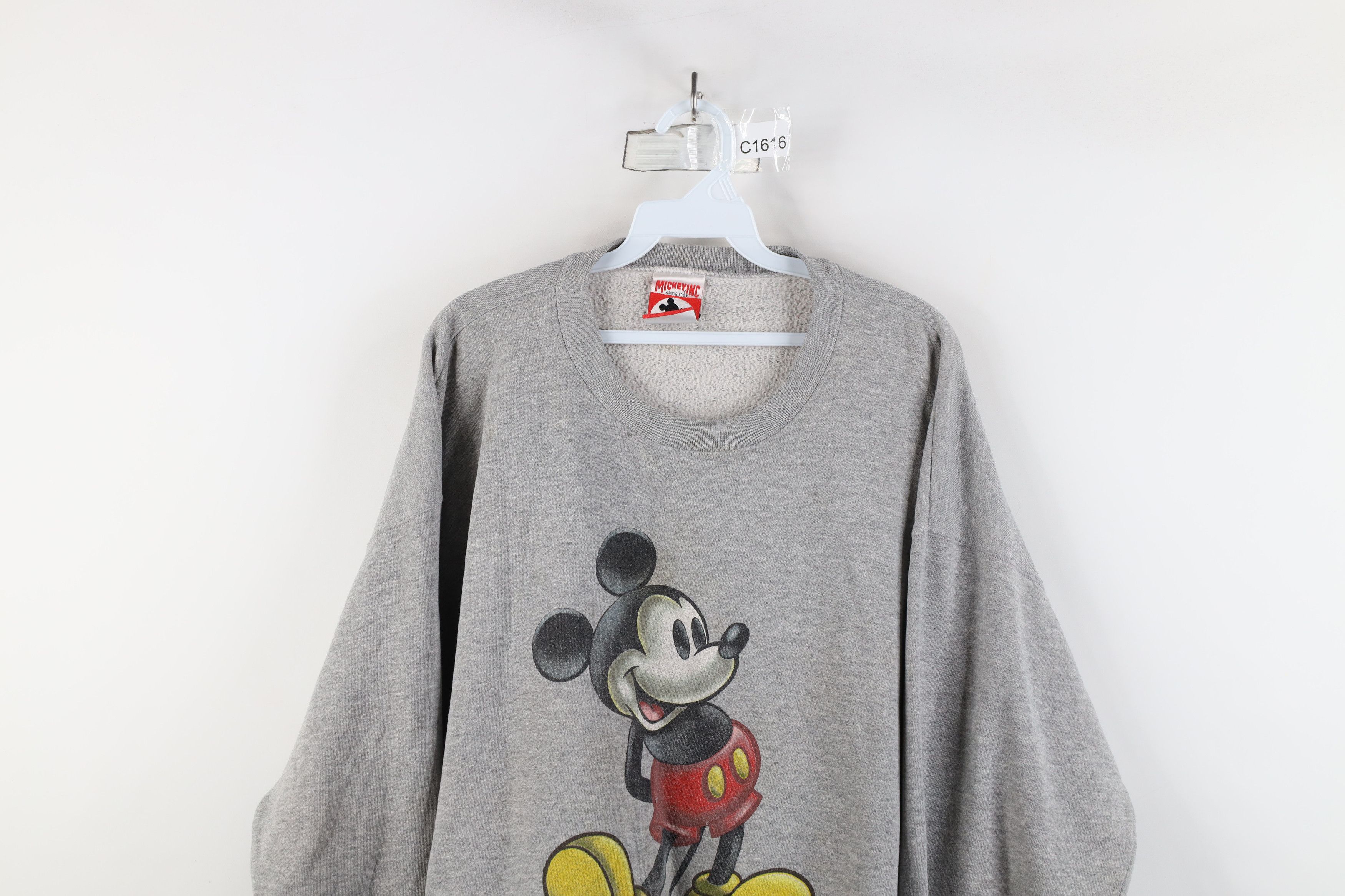 Disney × Vintage Vintage 90s Disney World Mickey Mouse Crewneck Sweatshirt Size US XL / EU 56 / 4 - 2 Thumbnail