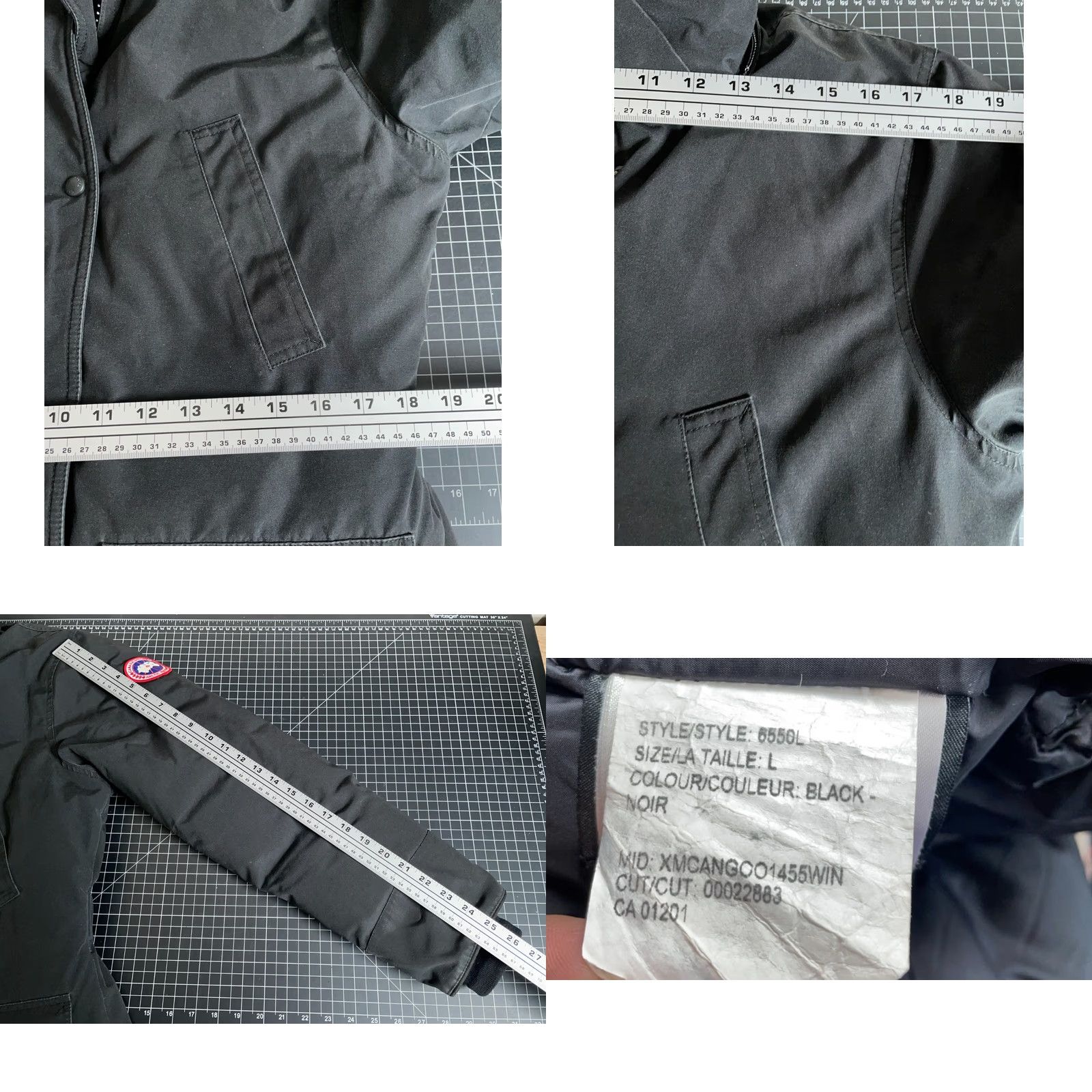Canada Goose Canada Goose Parka Coat Womens Large Black Down Trillium 6550L Zip Removable Hood Nylon Lining Long Jacket Size L / US 10 / IT 46 - 8 Thumbnail
