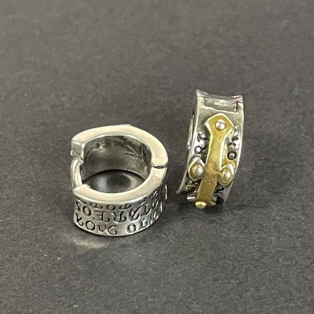 Jewelry × Sterling Silver New Design Earrings One Pairs Chrome Jewelry Size ONE SIZE - 2 Thumbnail