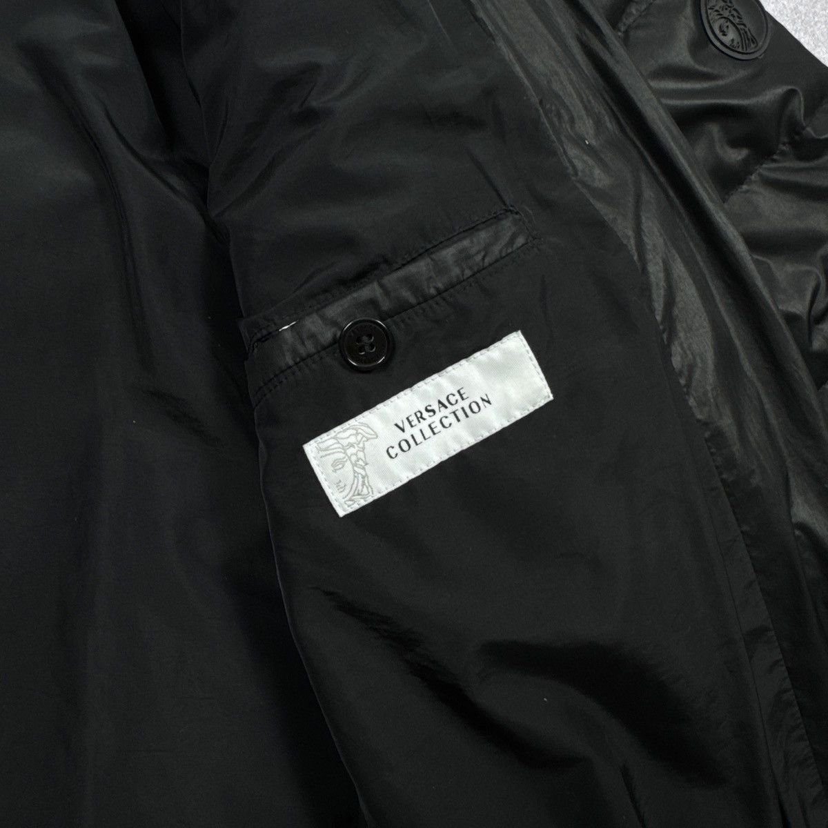 Versace Mens VERSACE Collection Black Puffer Down Jacket Size L / 52 Size US L / EU 52-54 / 3 - 10 Thumbnail