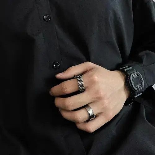 Jewelry × Vintage Retro punk rings Size ONE SIZE - 3 Thumbnail