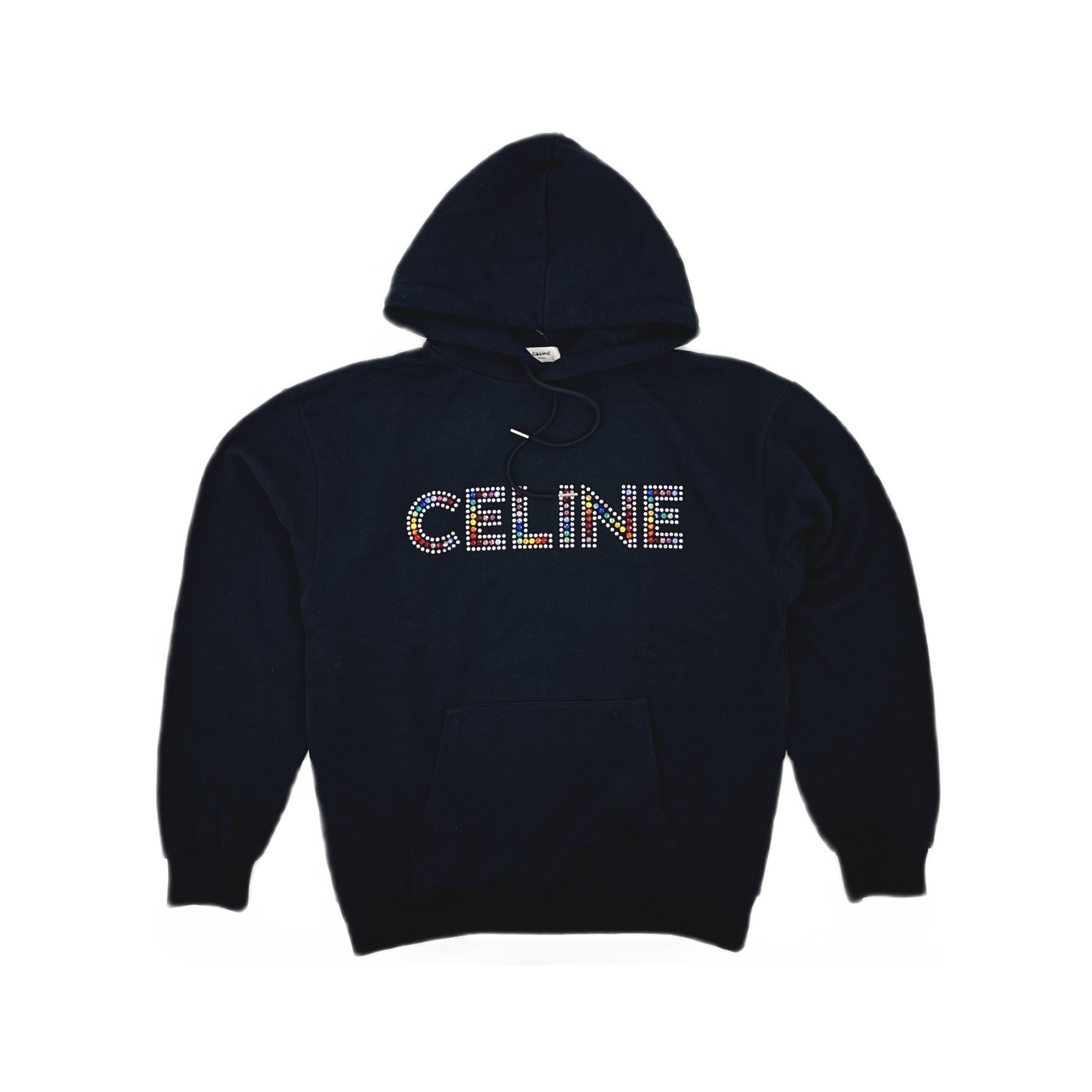 Celine Celine Orange Logo Hoodie | Grailed