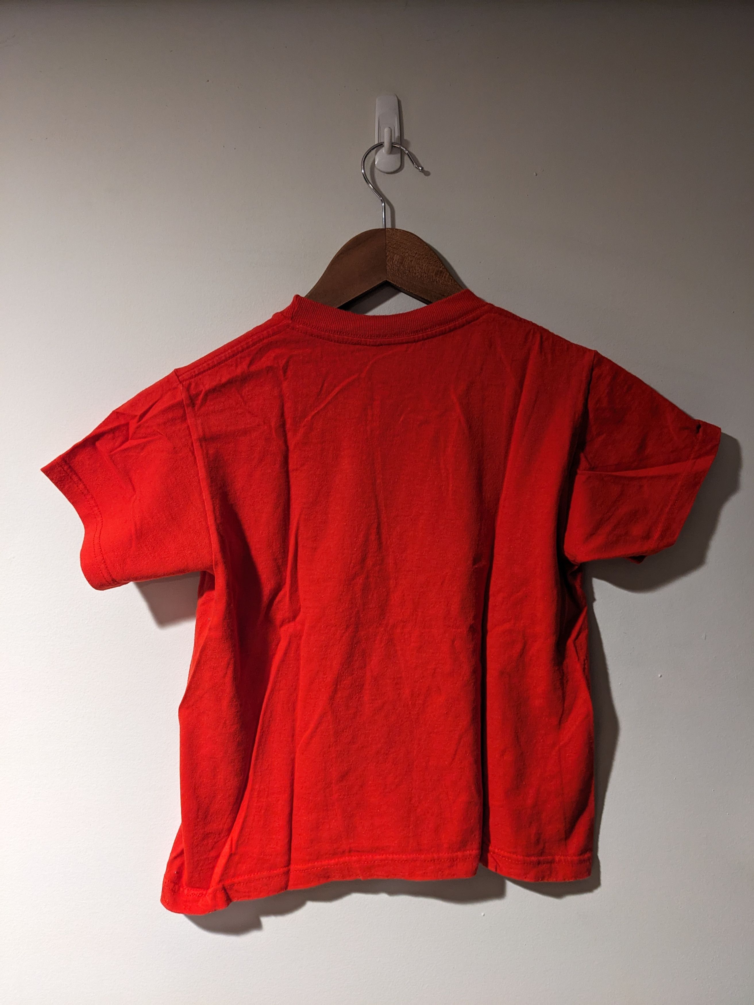 Nike × Vintage Vintage 90s Nike Spell Out Red Youth Large T-shirt Size US L / EU 52-54 / 3 - 4 Thumbnail