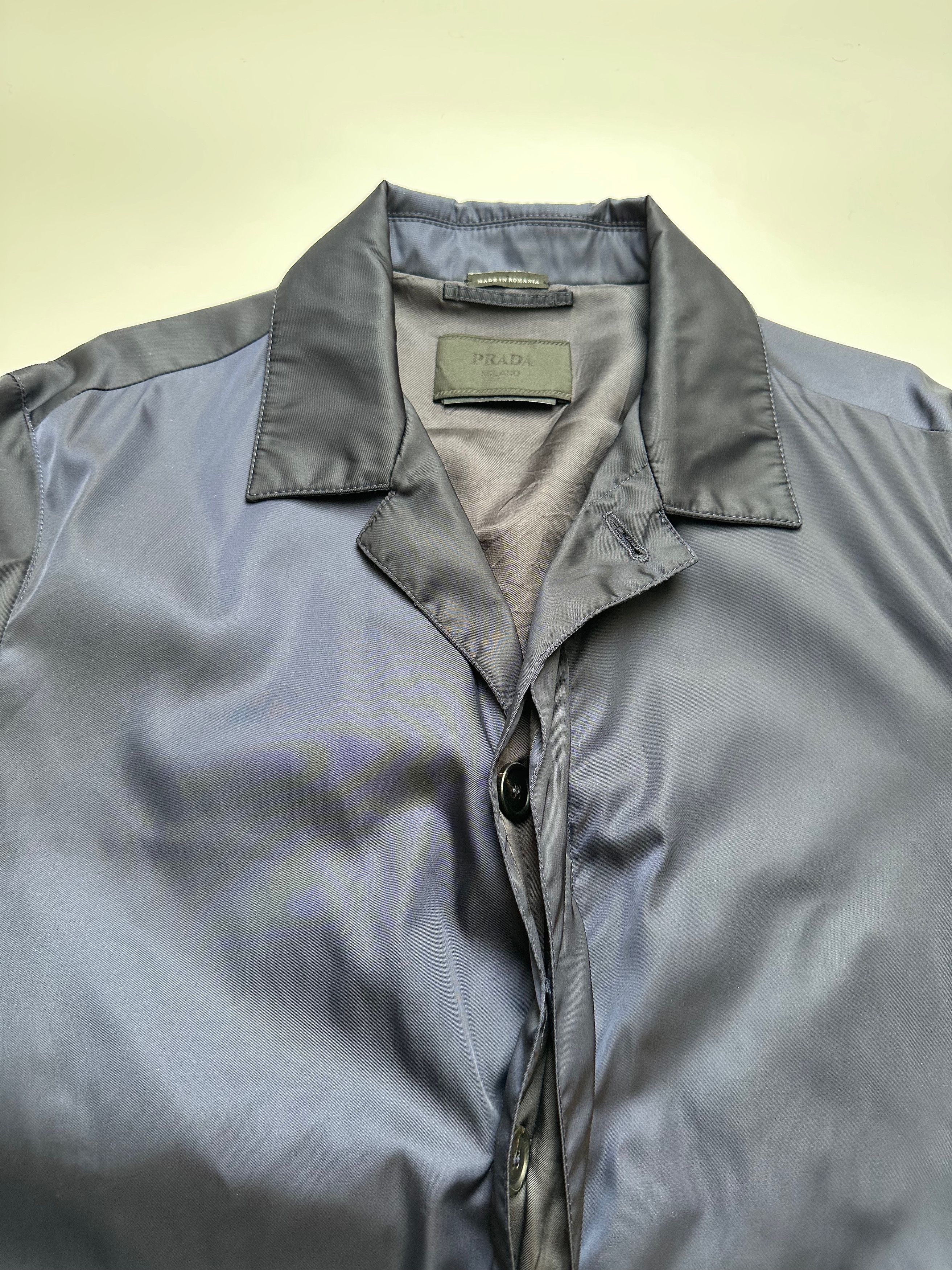 Prada PRADA Nylon Re-edition single breasted coat navy Size US M / EU 48-50 / 2 - 13 Thumbnail