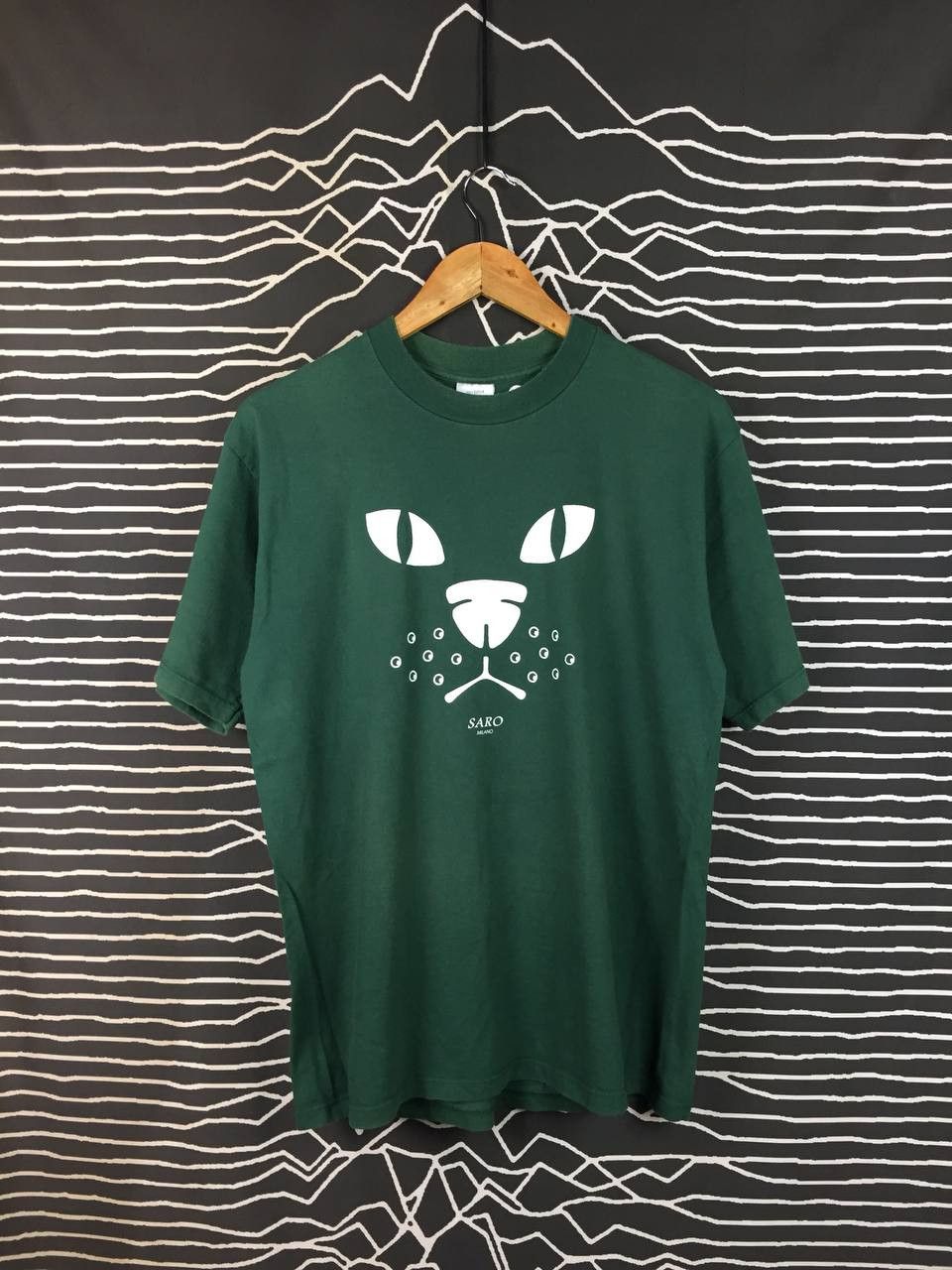 Vintage Vtg 90s SARO Milano Made in Scotland Cat Graphic Tee Size US M / EU 48-50 / 2 - 2 Thumbnail