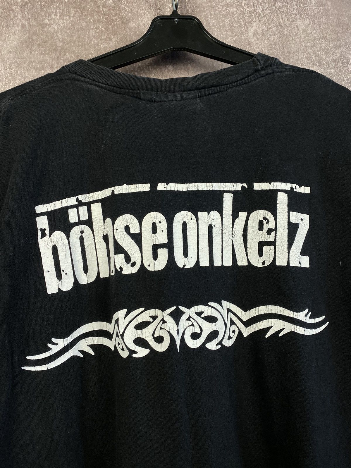 Band Tees Tshirt Vintage Bohse Onkelz Band Tee 90s Rock Metal Size US XL / EU 56 / 4 - 4 Thumbnail