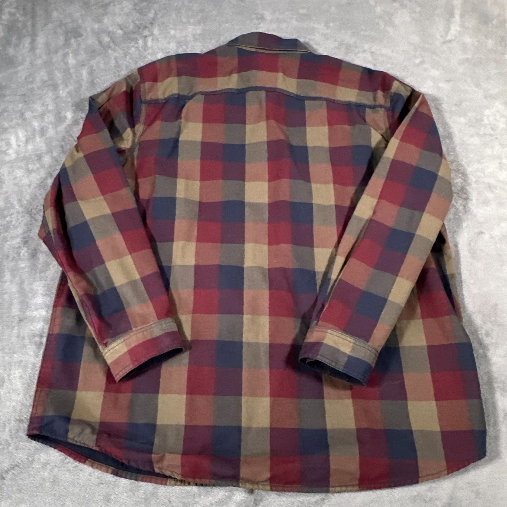 Vintage VINTAGE LL Bean Hurricane Shirt Mens XL Red Blue Plaid Flannel Lined Cotton Canvas Chore Size US XL / EU 56 / 4 - 7 Thumbnail