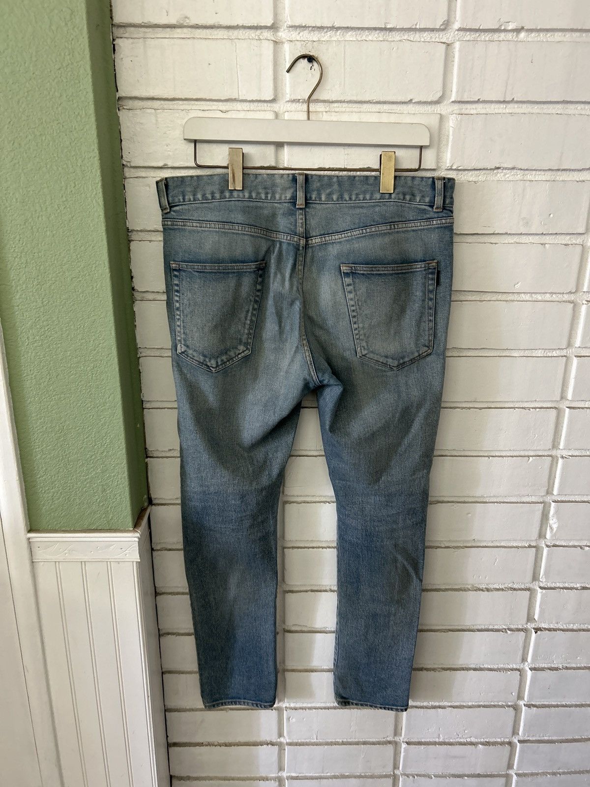 Saint Laurent Paris Saint Laurent D21 Blue Denim (sz 34) Size US 34 / EU 50 - 2 Thumbnail