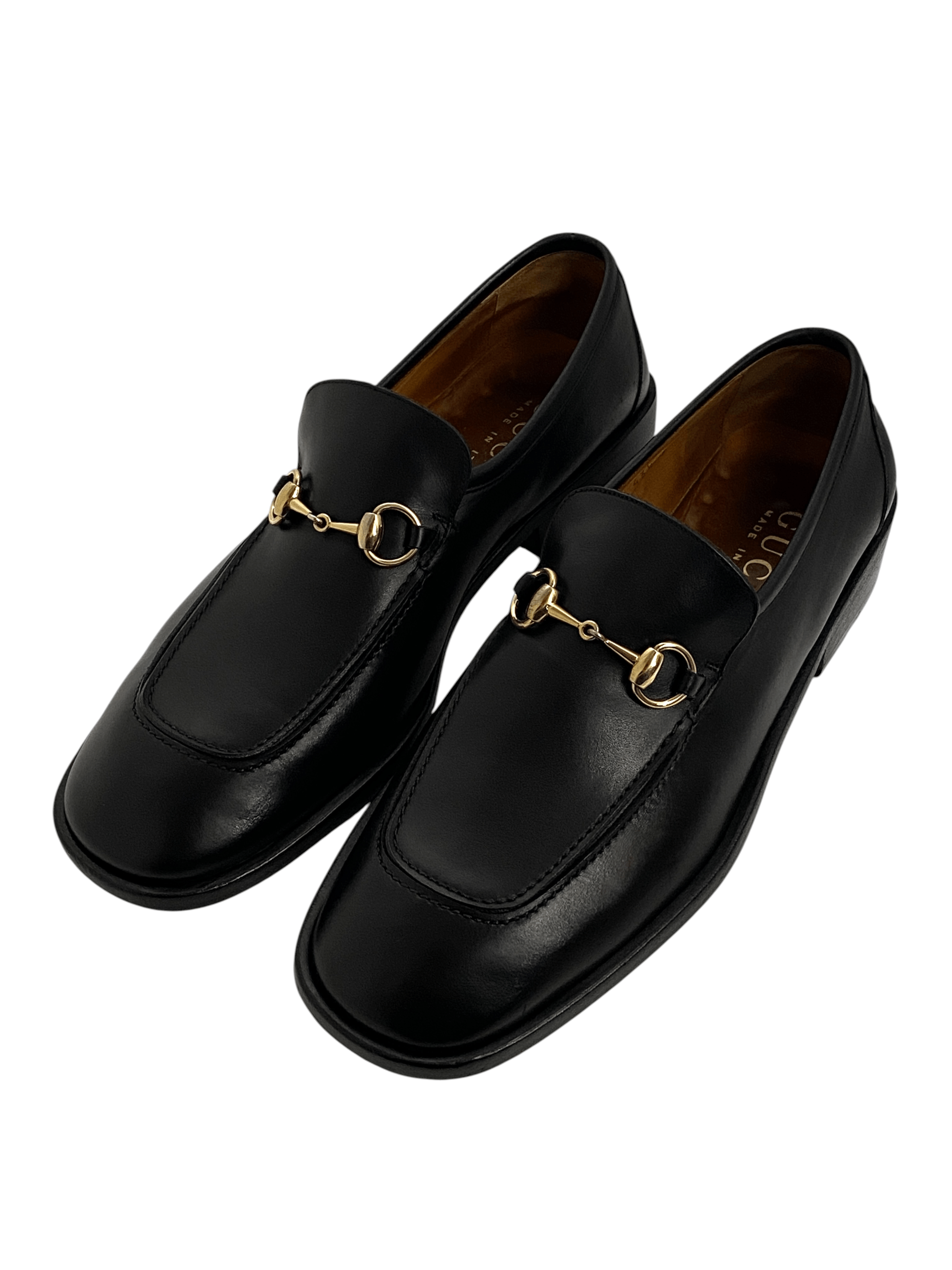 Gucci Gucci Horsebit GG Classic Dress Black Leather Loafers Shoes Size US 10.5 / EU 43-44 - 8 Thumbnail