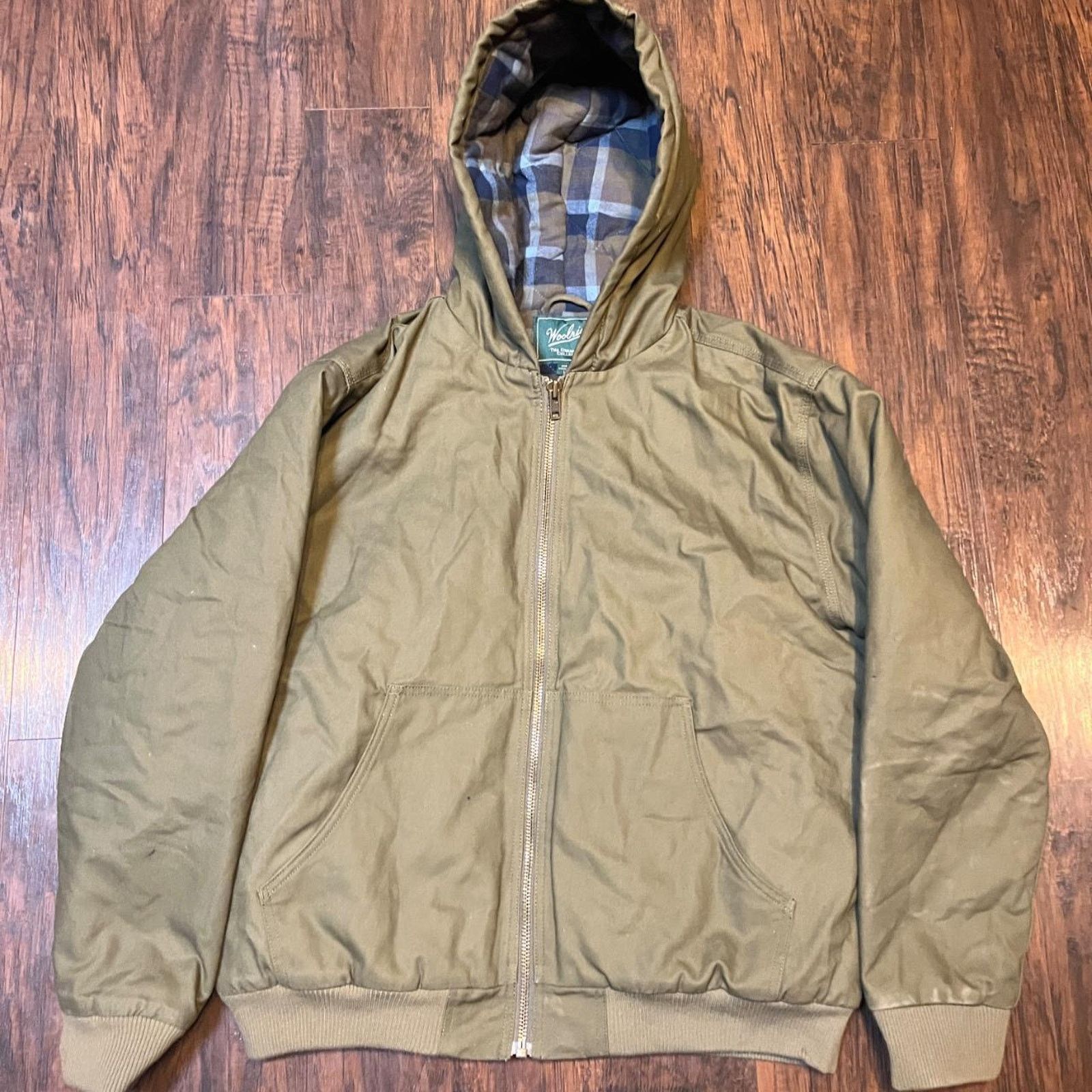 Woolrich Woolen Mills Vintage WoolRich Flannel Lined hooded jacket Size US L / EU 52-54 / 3 - 1 Thumbnail