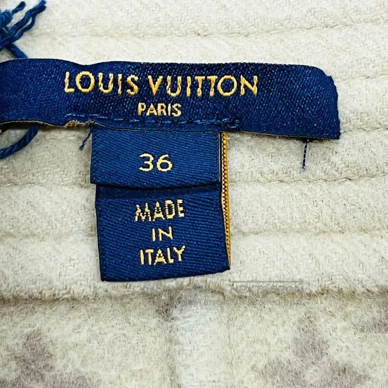 Louis Vuitton Louis Vuitton Beige Wool Midi Skirt for Women . Size 23" - 3 Thumbnail