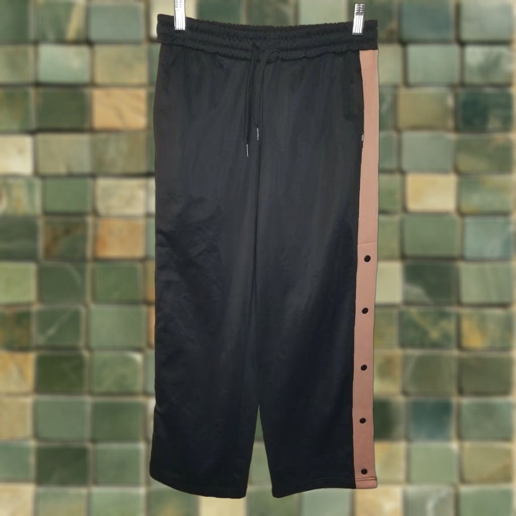 Vans VANS Pants Track, Activewear, Elastic Waist, Half Button Up, Pink/Black, XS, Womens Size 26" / US 2 / IT 38 - 1 Thumbnail