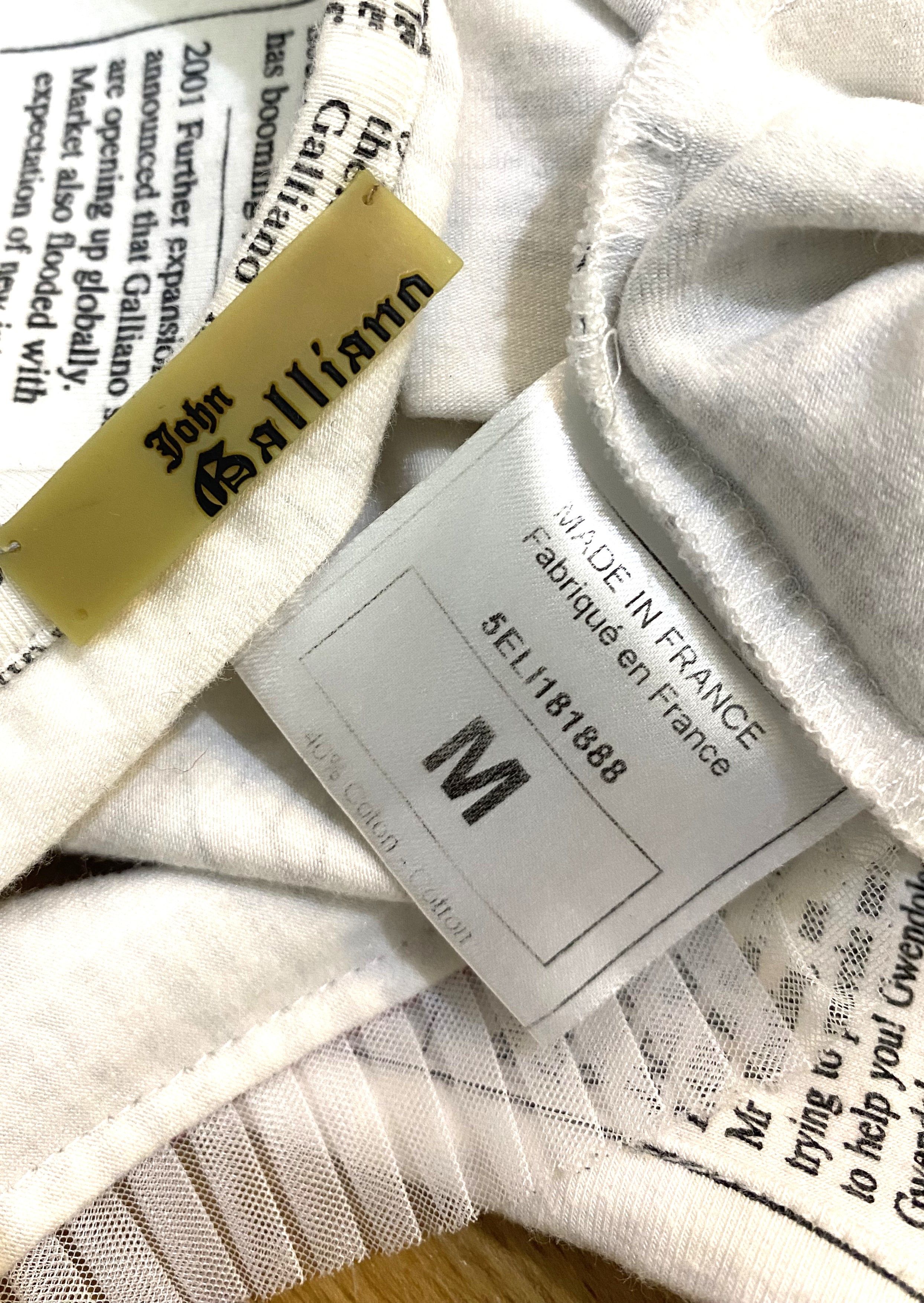 John Galliano John Galliano Gazette Newspaper News Face Vintage Tee Top Size M / US 6-8 / IT 42-44 - 11 Thumbnail