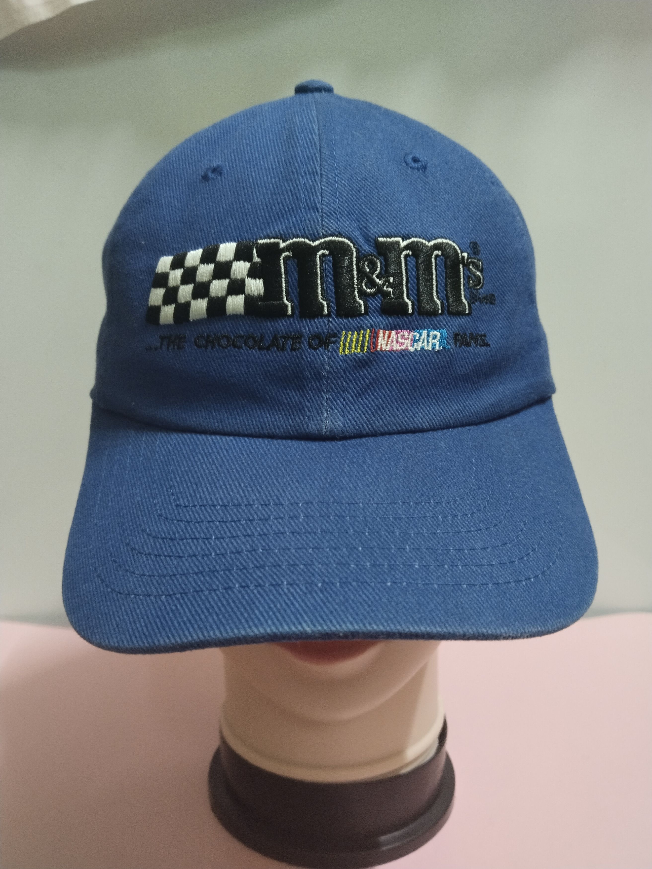 VINTAGE M&M KEN SCHRADER NASCAR CAP ADJUSTABLE CLIP