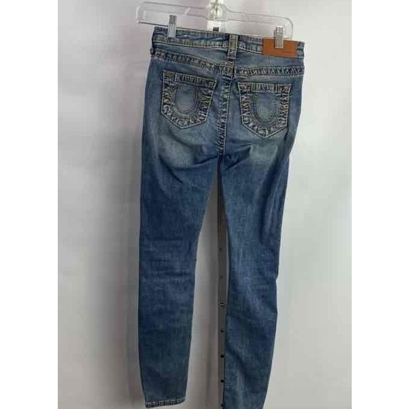 True Religion True Religion Halle Women's Blue Skinny Jeans Sz 25 Size 25" / US 0 / IT 36 - 2 Thumbnail