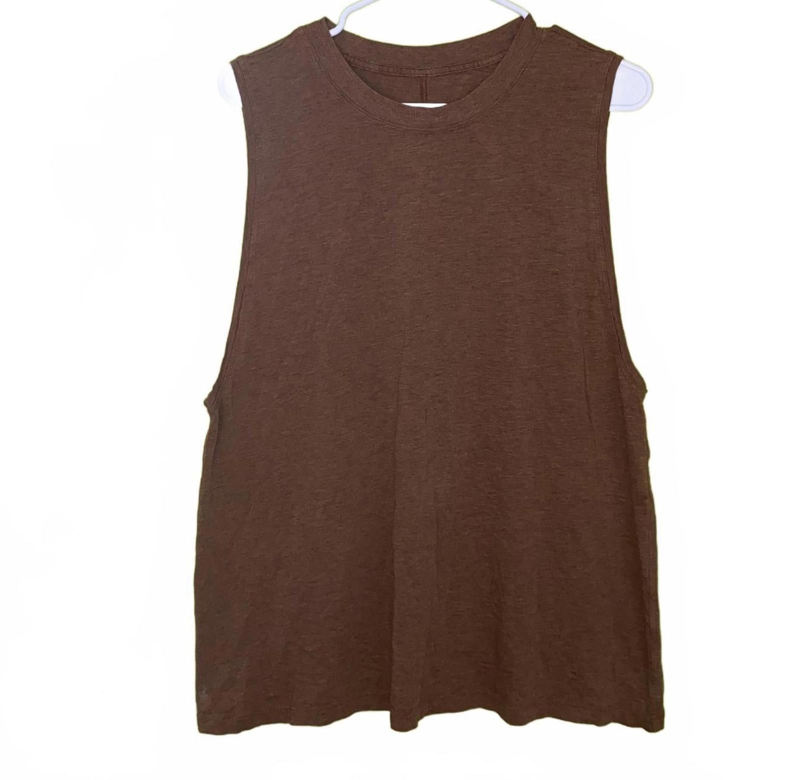 Lululemon Lululemon Brown Muscle Tank Top M Size ONE SIZE - 1 Thumbnail