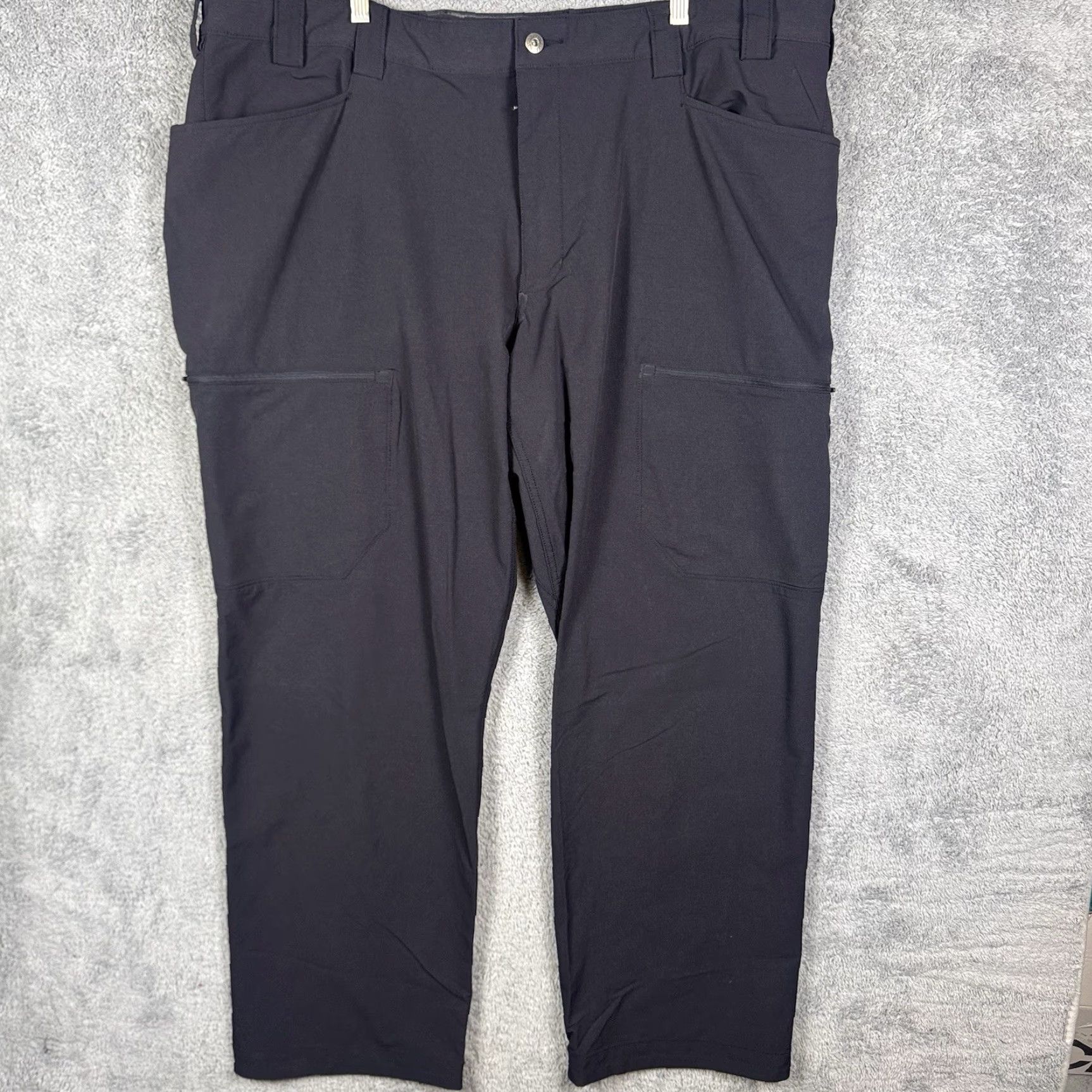 Vintage Duluth Flexpedition Pants Mens 46x32 Relaxed Cargo Stretch Black Hike Size US 30 / EU 46 - 2 Thumbnail