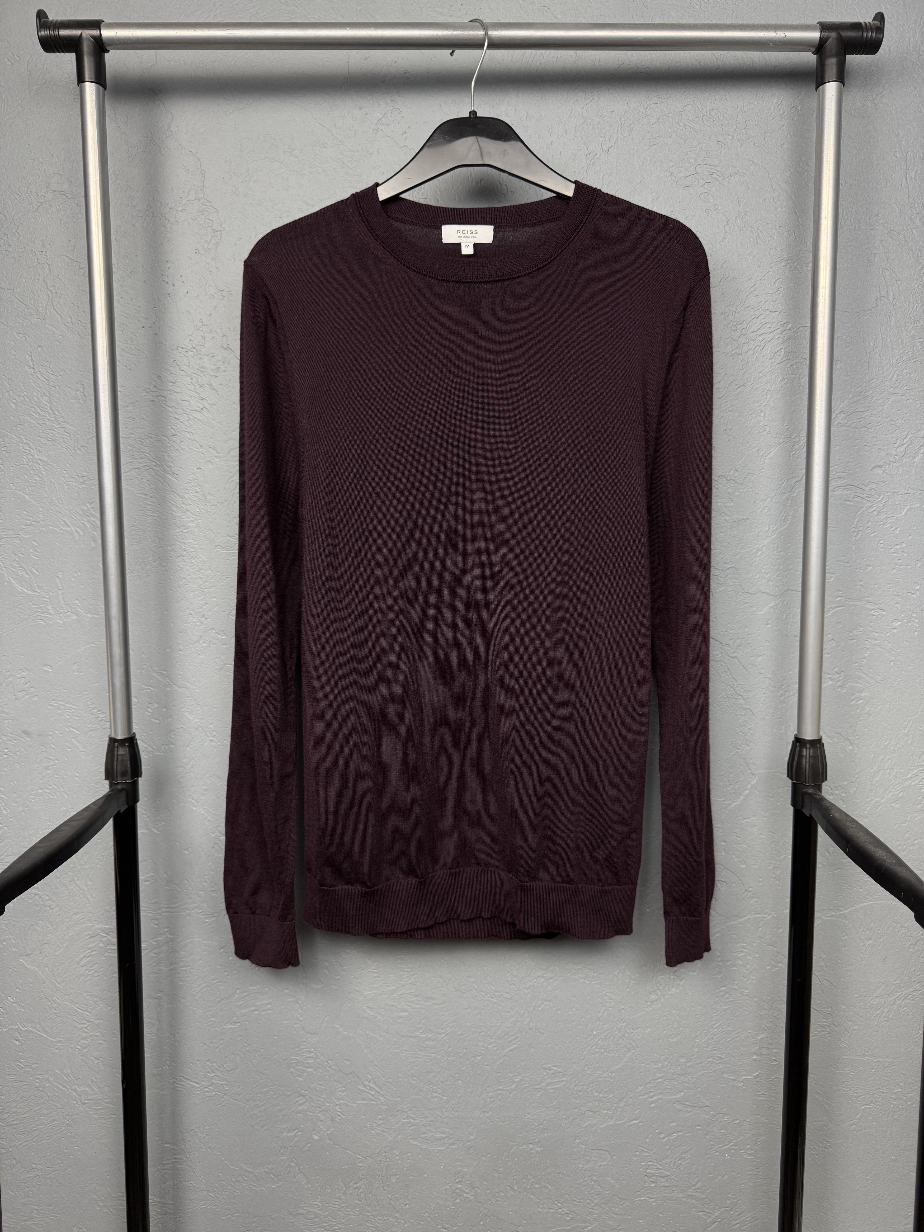 Reiss Reiss Mens Merino Wool Crew Neck Sweater Size US M / EU 48-50 / 2 - 1 Thumbnail