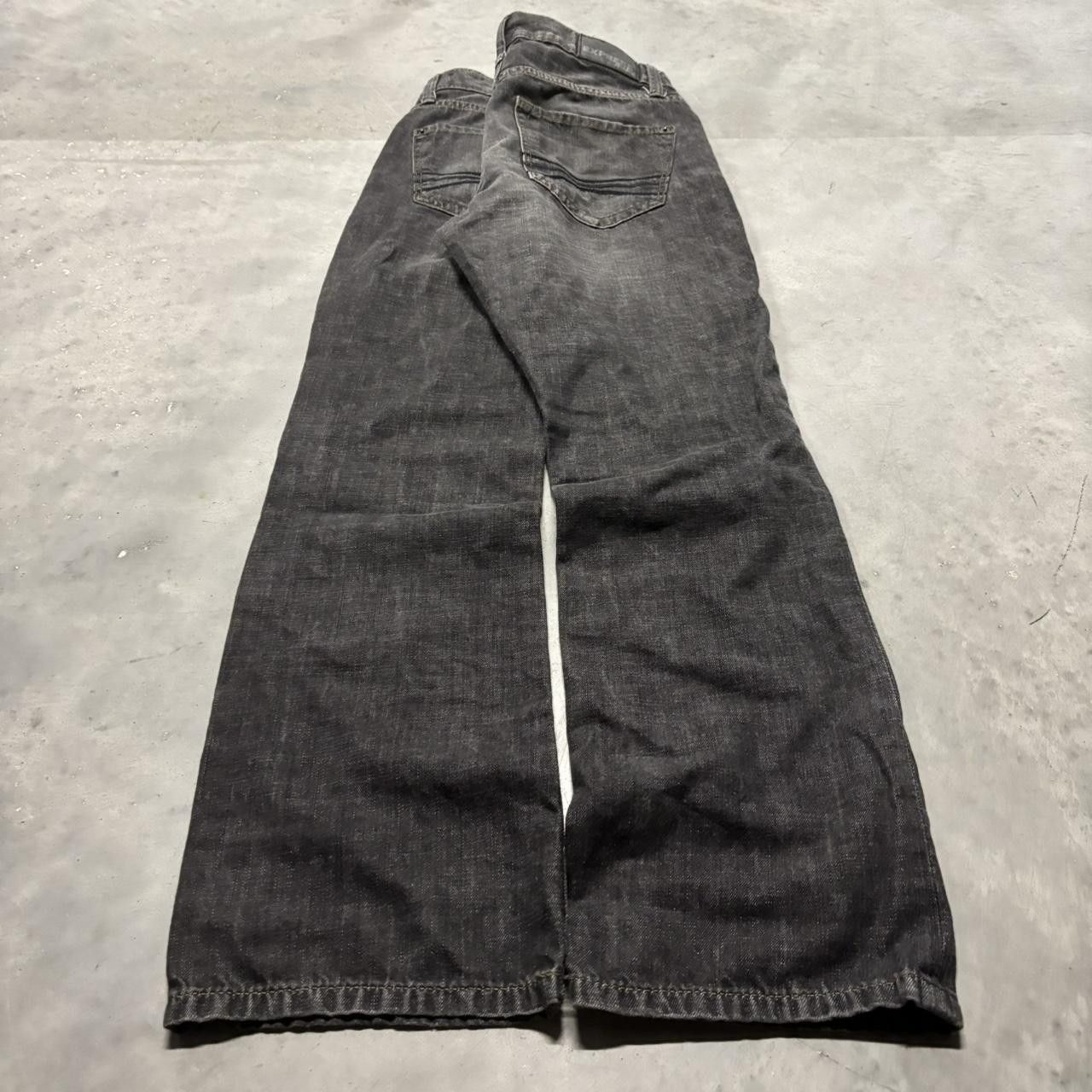 Japanese Brand × Vintage Crazy Vintage Y2K/2000s Grunge Faded Black Mall Goth Denim Jeans! Size US 29 - 4 Thumbnail