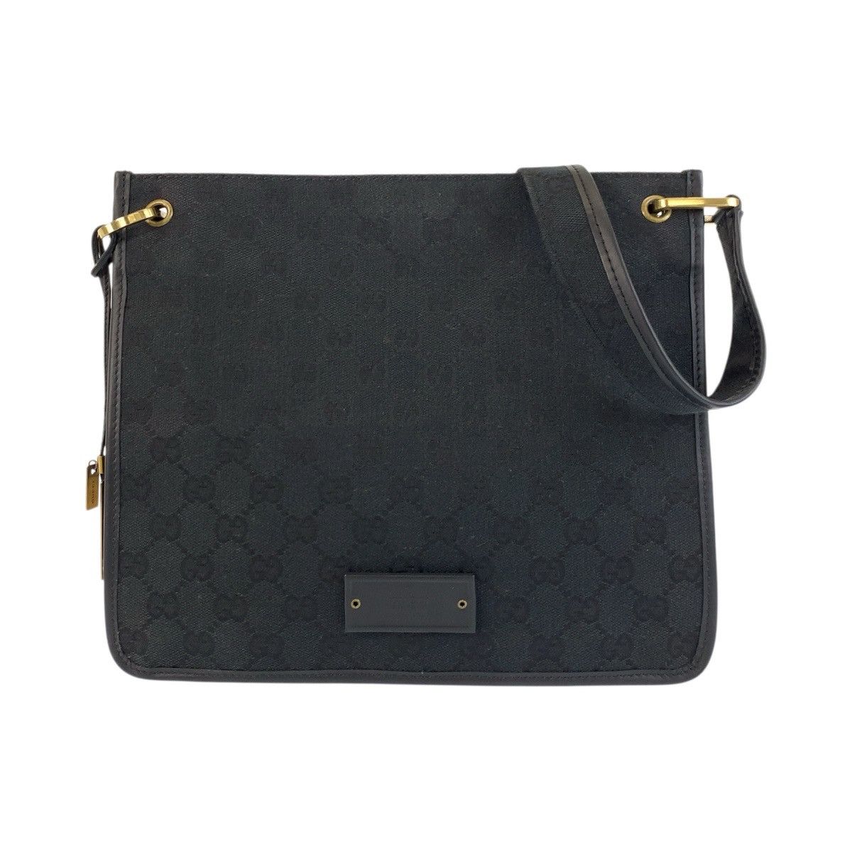 Gucci Gucci Gucci GG Canvas/Leather Shoulder Bag 91762 Canvas Shoulder Bag 91762 DUTY FREE for USA Size ONE SIZE - 1 Thumbnail